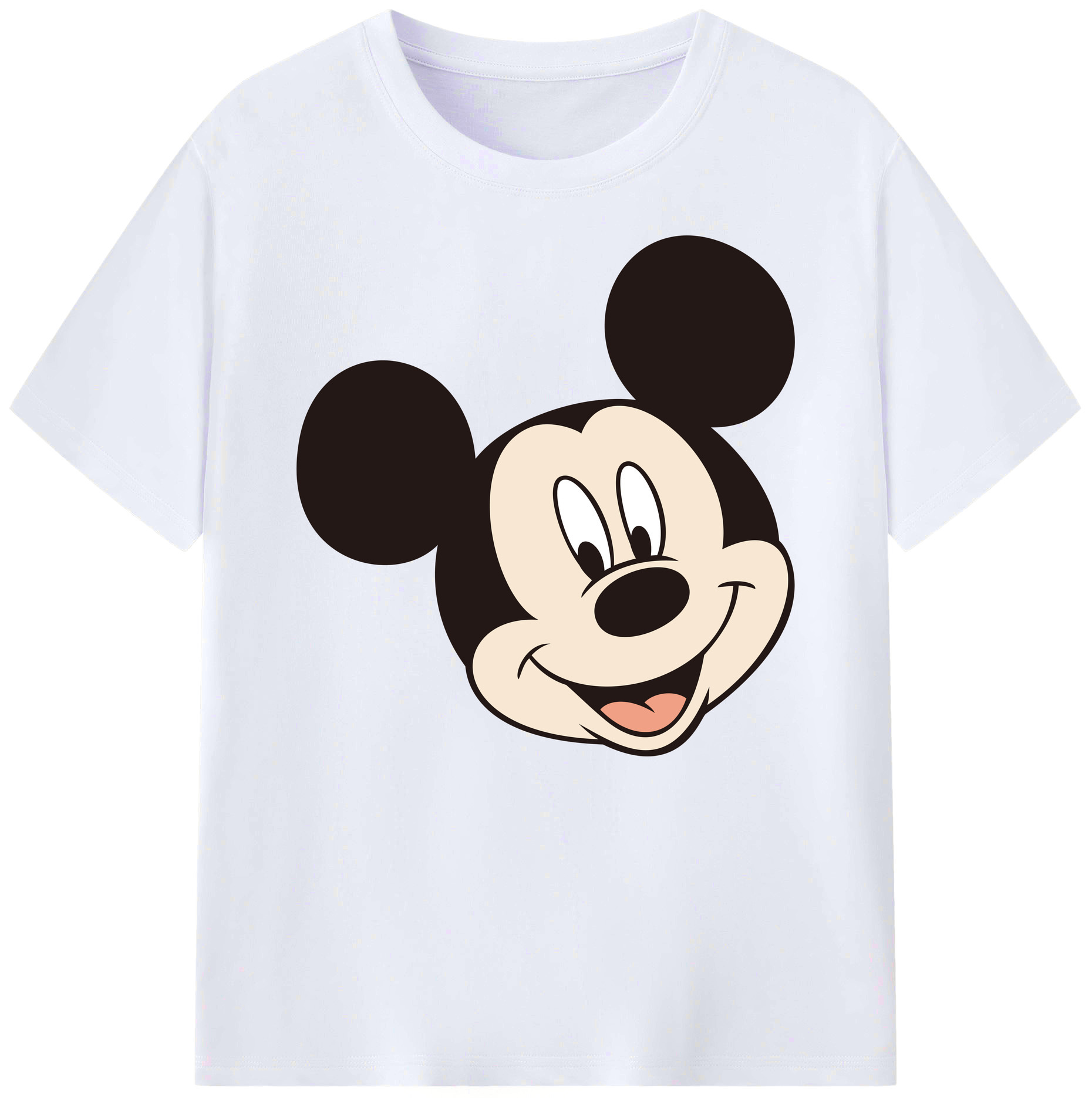 ミッキーマウス Mickey Mouse 綿100％ メンズ半袖Tシャツ｜肌触りやわらか＆通気性