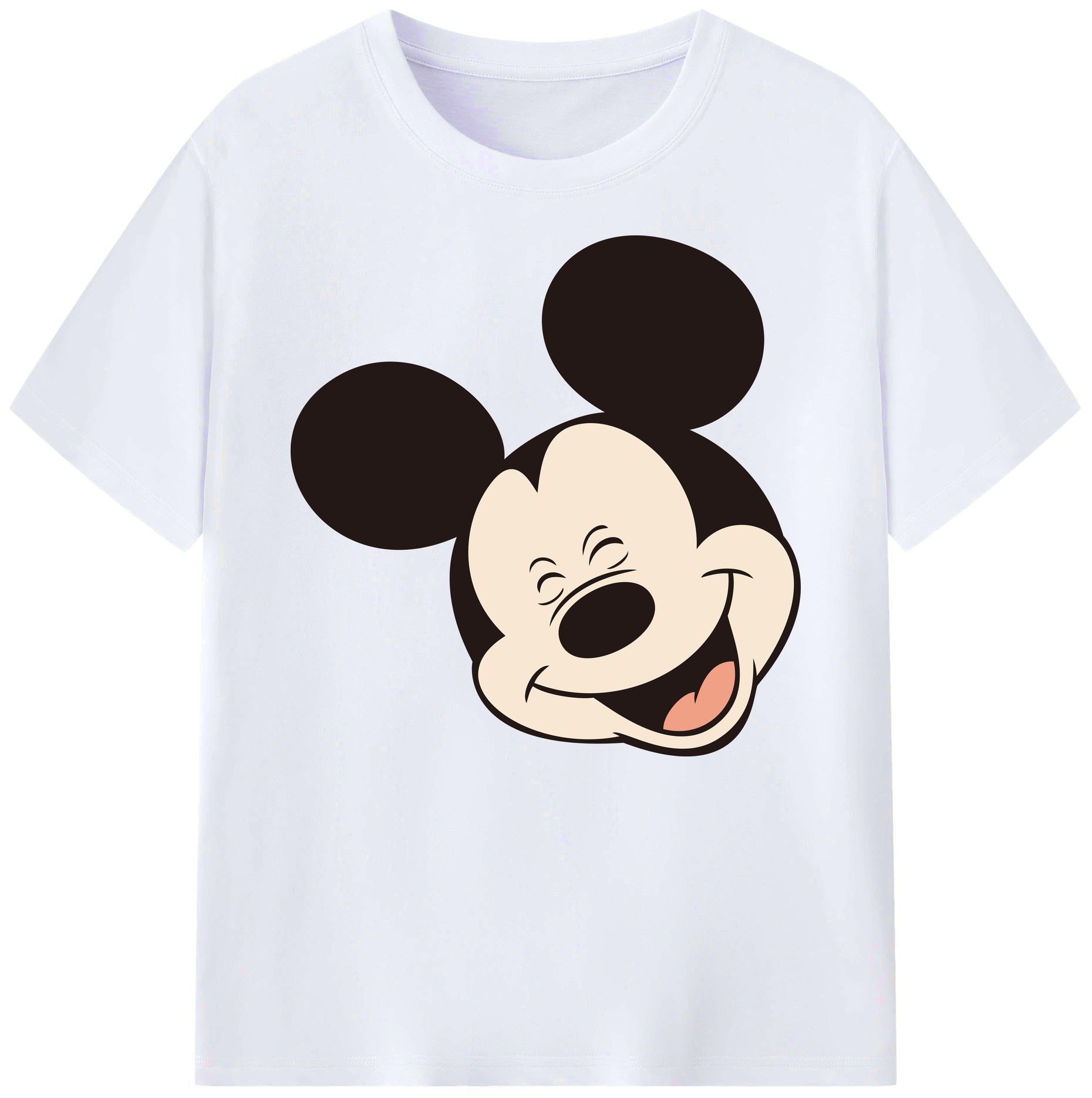 ミッキーマウス Mickey Mouse 綿100％ メンズ半袖Tシャツ｜肌触りやわらか＆通気性
