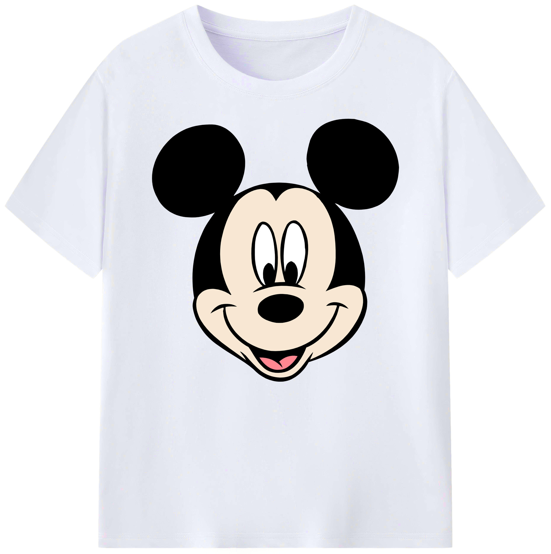 ミッキーマウス Mickey Mouse 綿100％ メンズ半袖Tシャツ｜肌触りやわらか＆通気性
