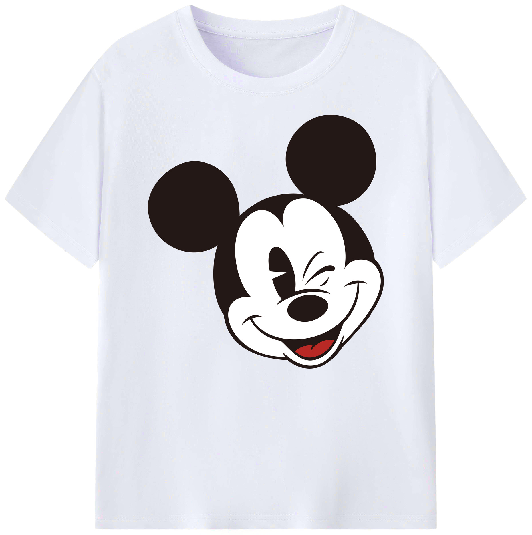 ミッキーマウス Mickey Mouse 綿100％ メンズ半袖Tシャツ｜肌触りやわらか＆通気性