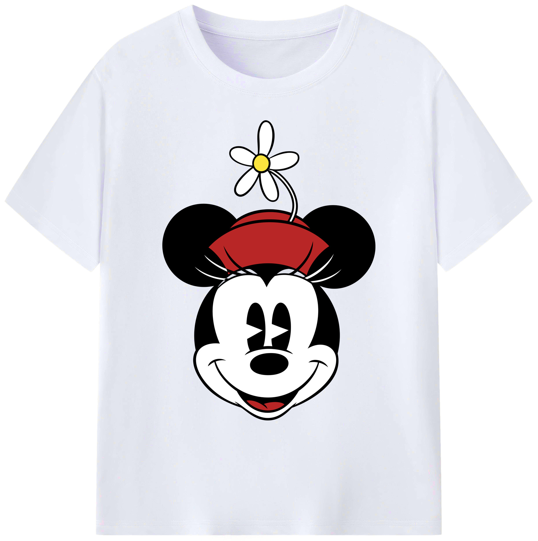 ミッキーマウス Mickey Mouse 綿100％ メンズ半袖Tシャツ｜肌触りやわらか＆通気性