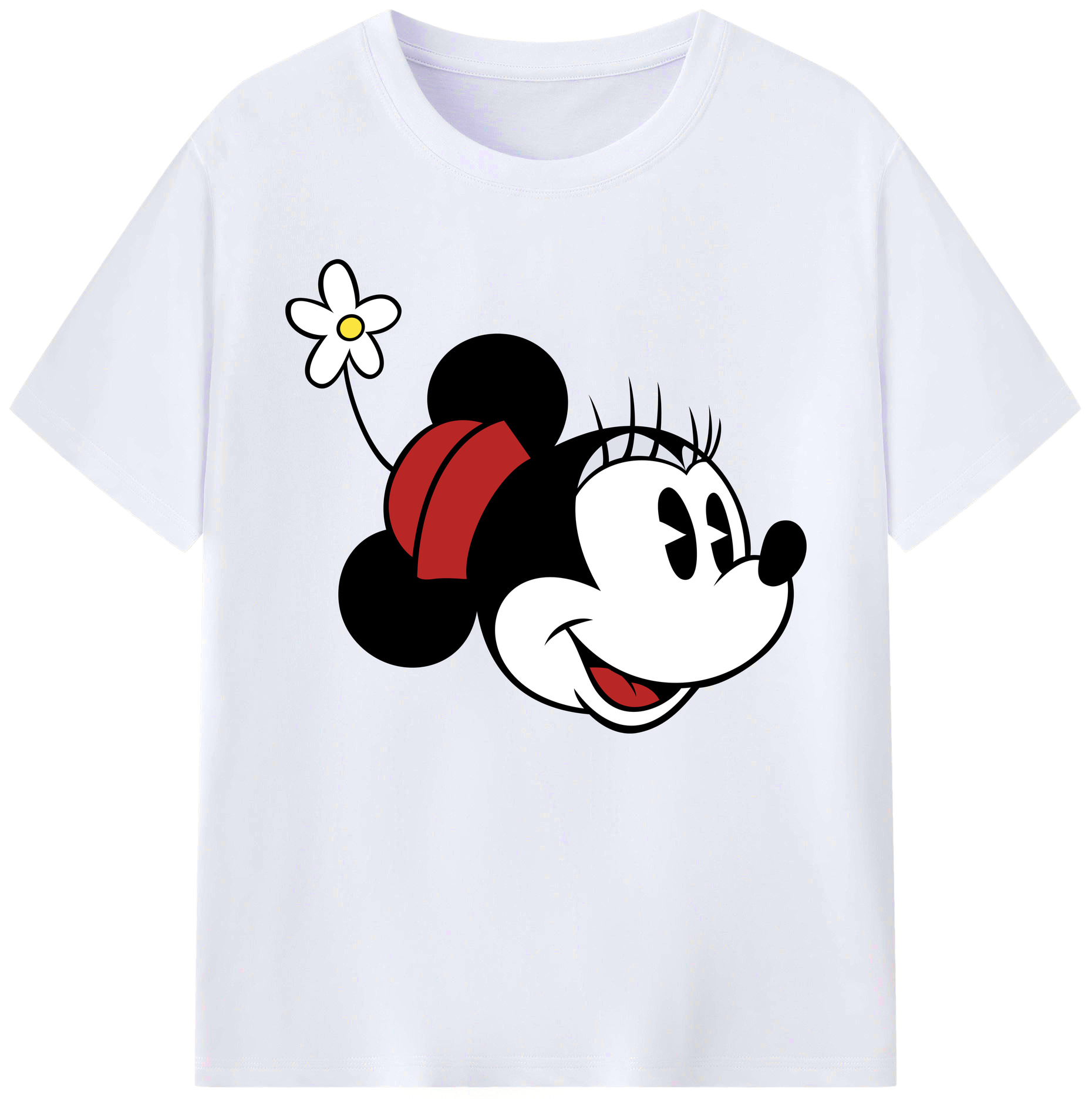 ミッキーマウス Mickey Mouse 綿100％ メンズ半袖Tシャツ｜肌触りやわらか＆通気性