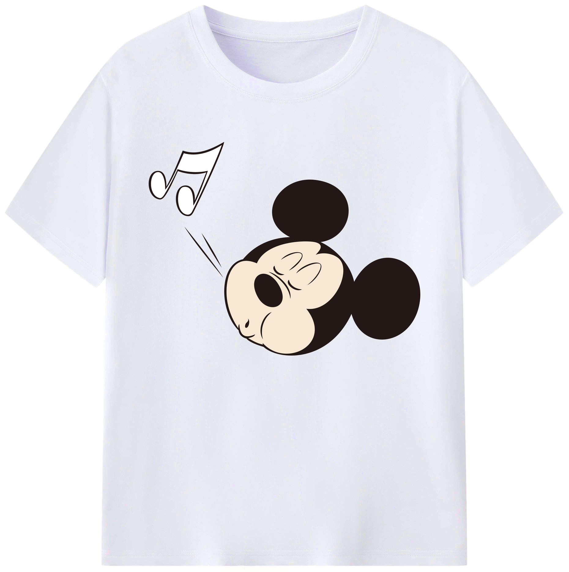 ミッキーマウス Mickey Mouse 綿100％ メンズ半袖Tシャツ｜肌触りやわらか＆通気性