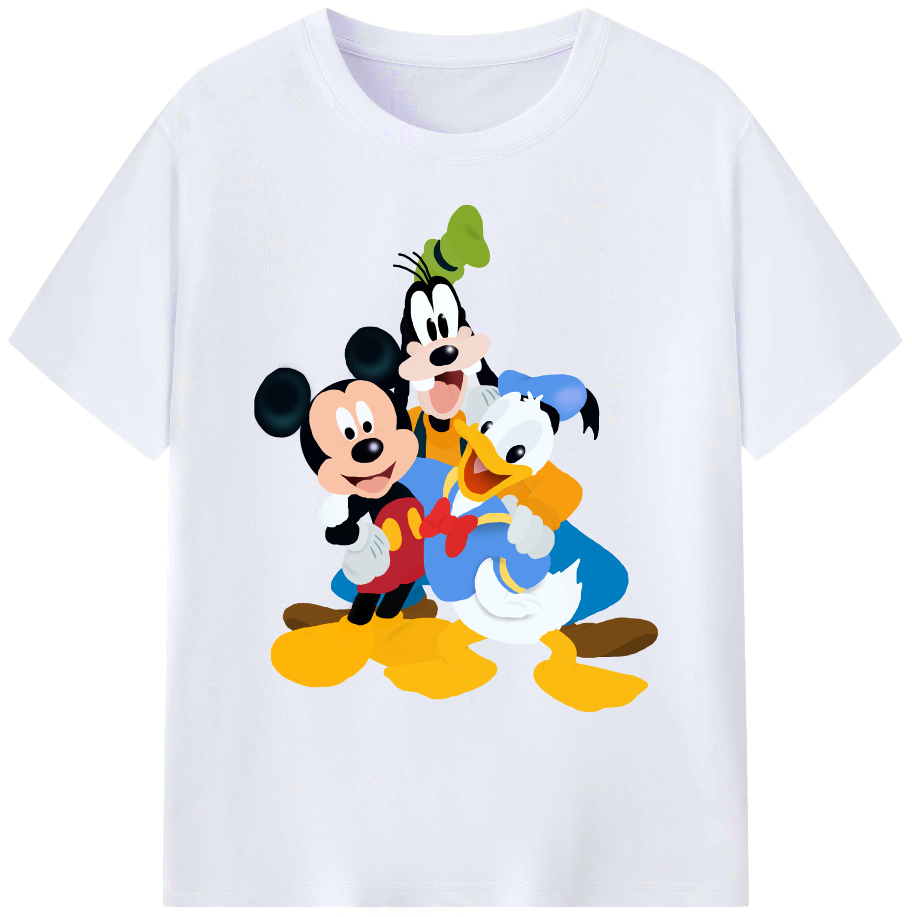 ミッキーマウス Mickey Mouse 綿100％ メンズ半袖Tシャツ｜肌触りやわらか＆通気性
