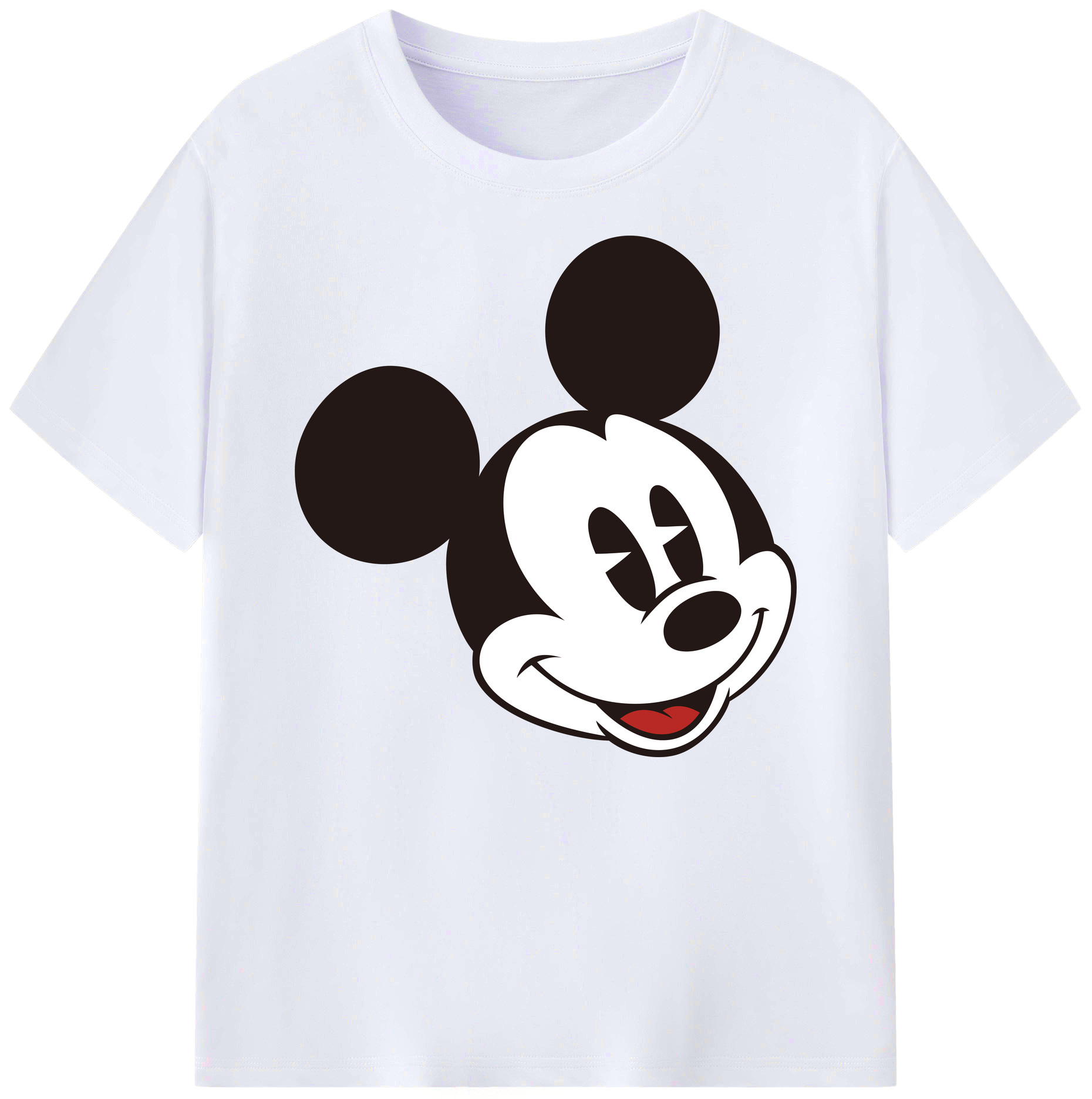 ミッキーマウス Mickey Mouse 綿100％ メンズ半袖Tシャツ｜肌触りやわらか＆通気性