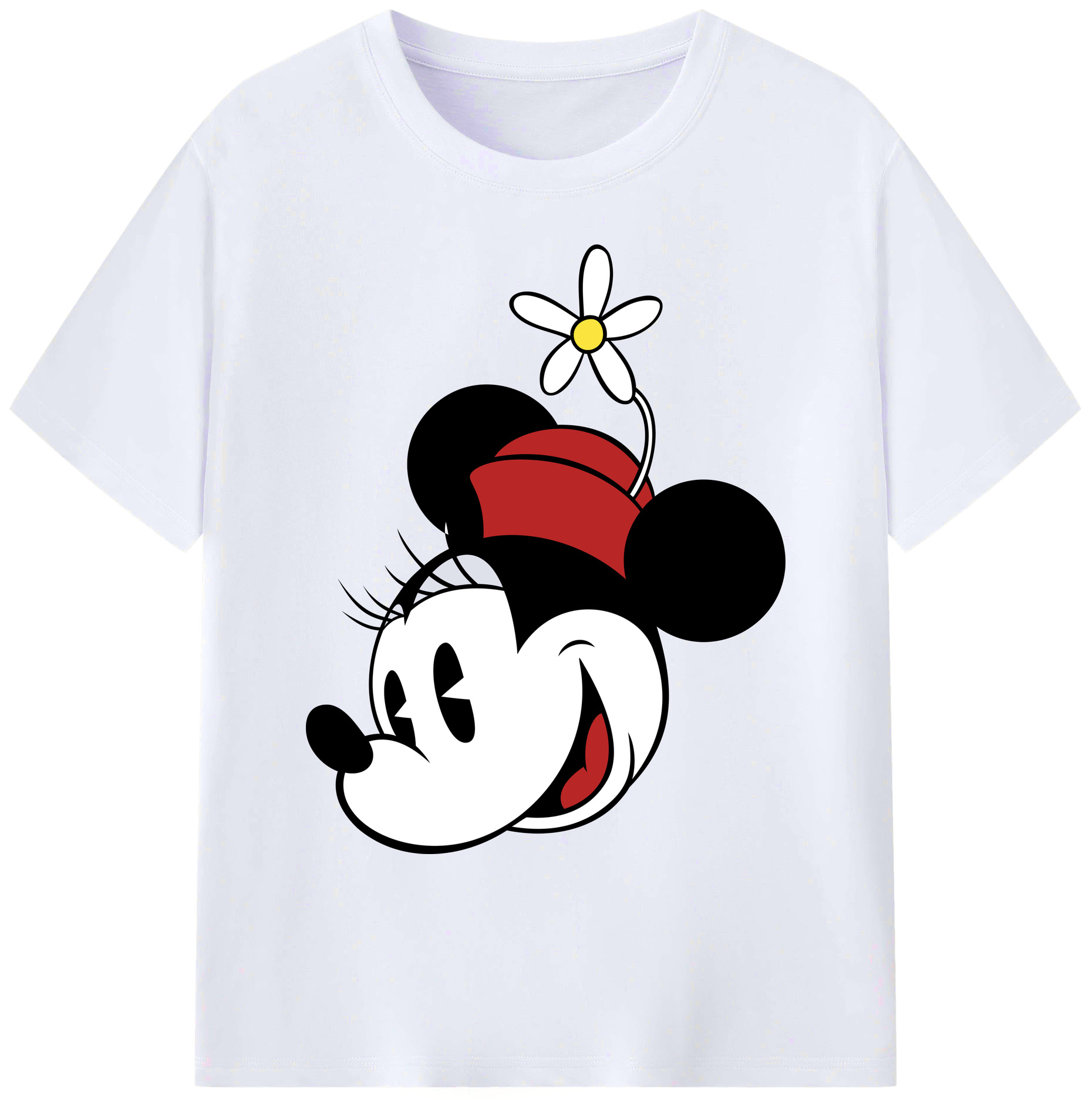 ミッキーマウス Mickey Mouse 綿100％ メンズ半袖Tシャツ｜肌触りやわらか＆通気性