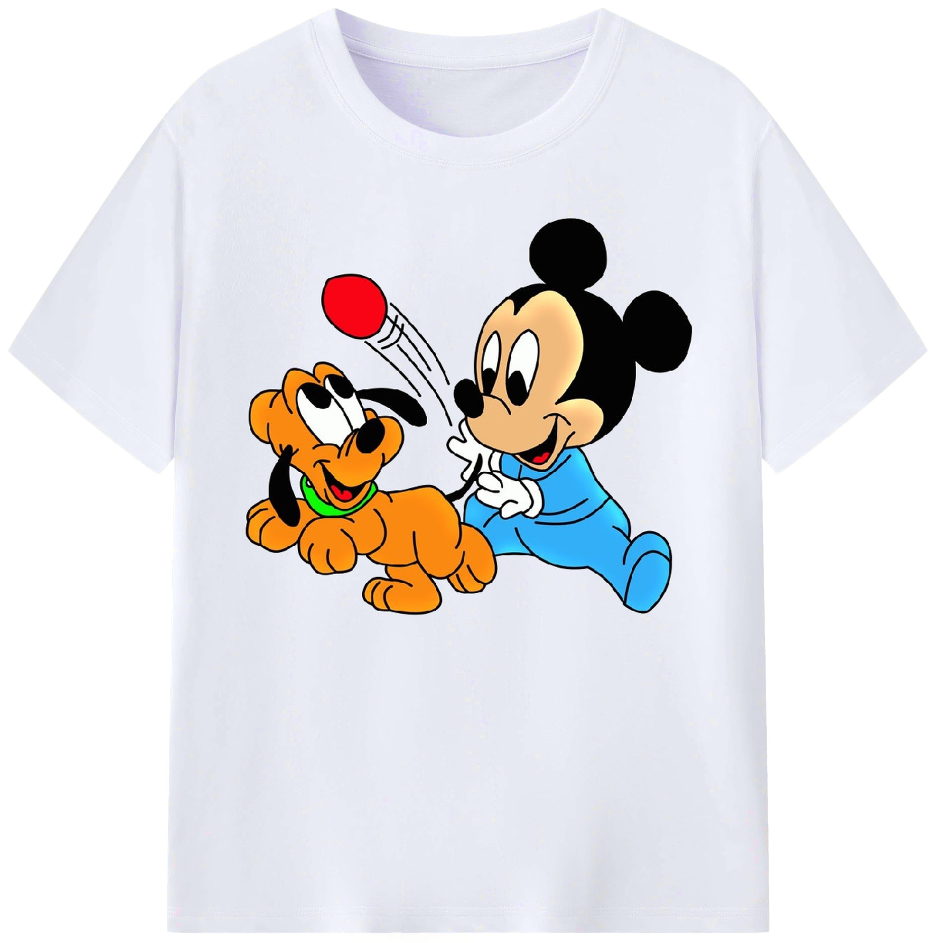 （画像用） ミッキーマウス Mickey Mouse 綿100％ メンズ半袖Tシャツ｜肌触りやわらか＆通気性