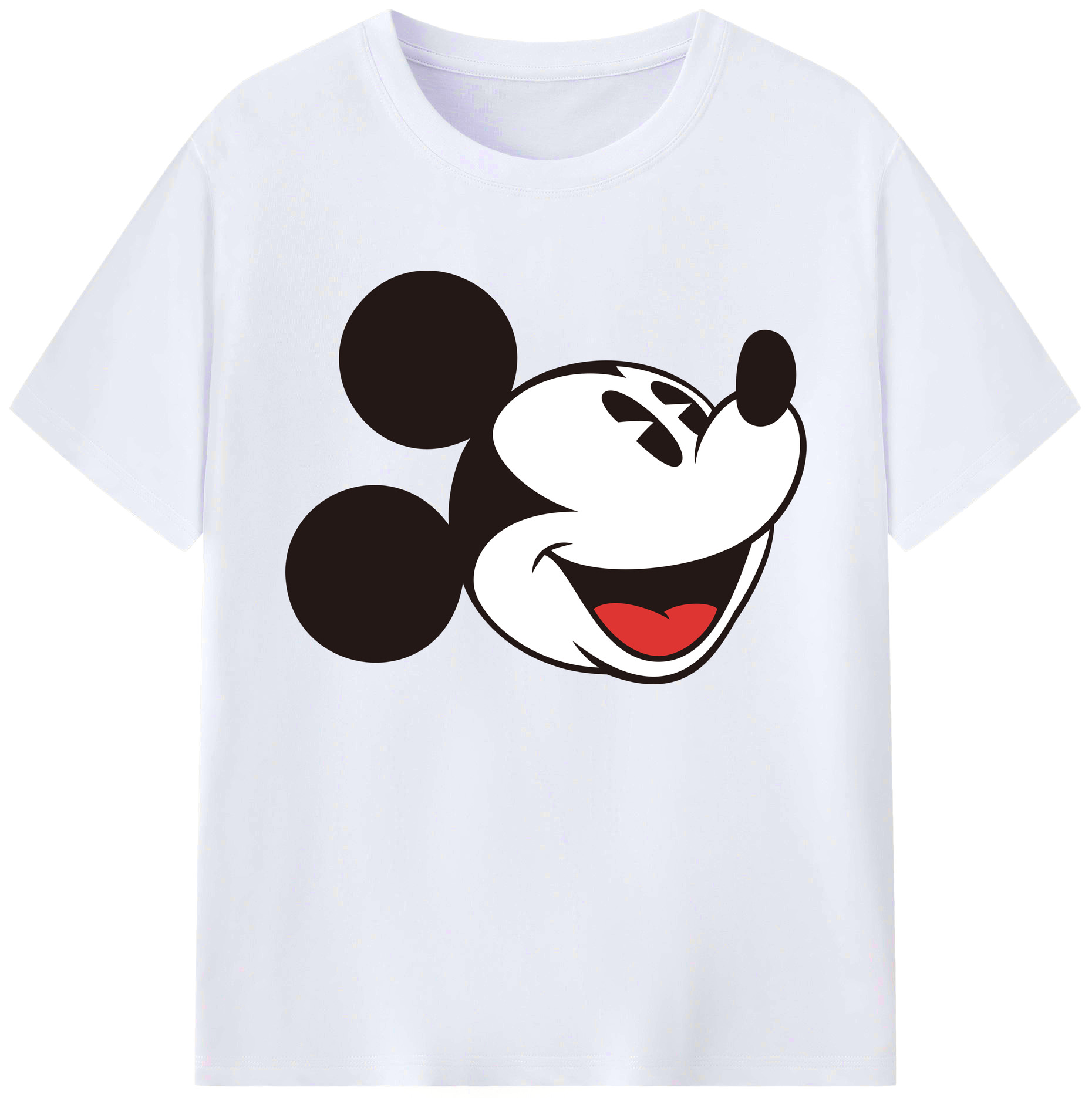 ミッキーマウス Mickey Mouse 綿100％ メンズ半袖Tシャツ｜肌触りやわらか＆通気性