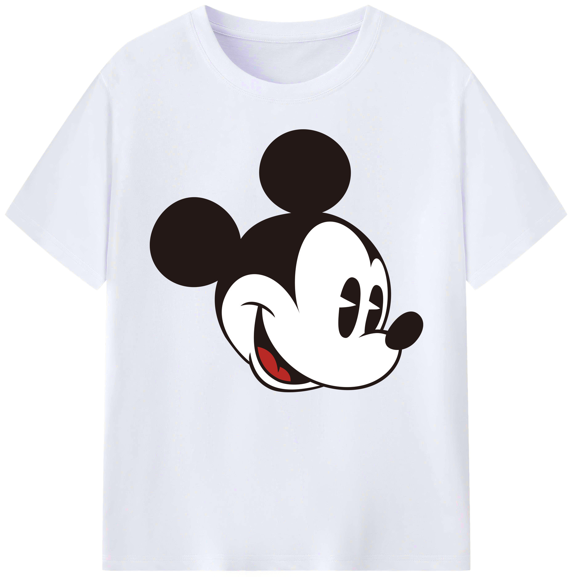 ミッキーマウス Mickey Mouse 綿100％ メンズ半袖Tシャツ｜肌触りやわらか＆通気性