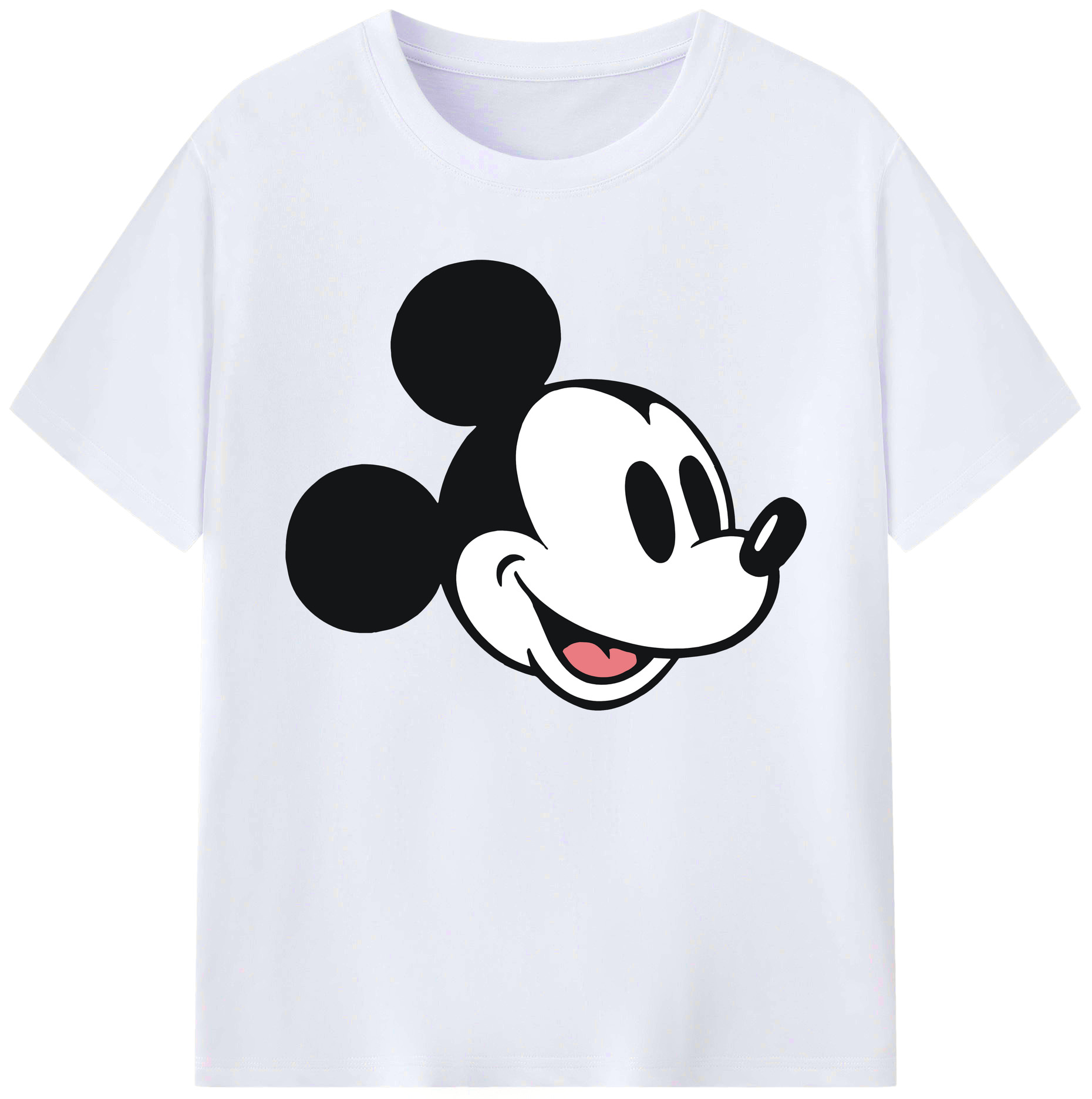 ミッキーマウス Mickey Mouse 綿100％ メンズ半袖Tシャツ｜肌触りやわらか＆通気性