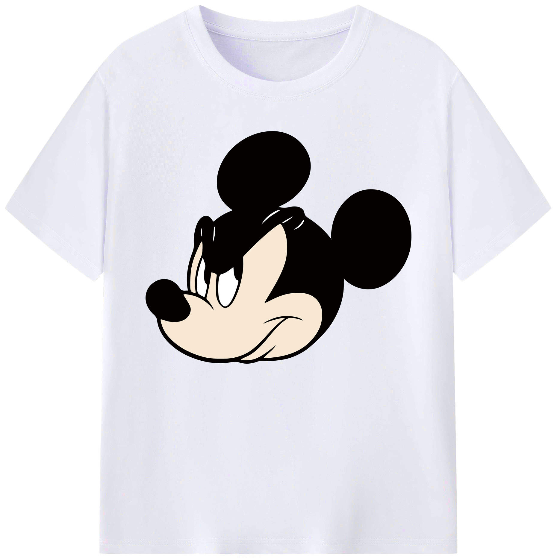 ミッキーマウス Mickey Mouse 綿100％ メンズ半袖Tシャツ｜肌触りやわらか＆通気性