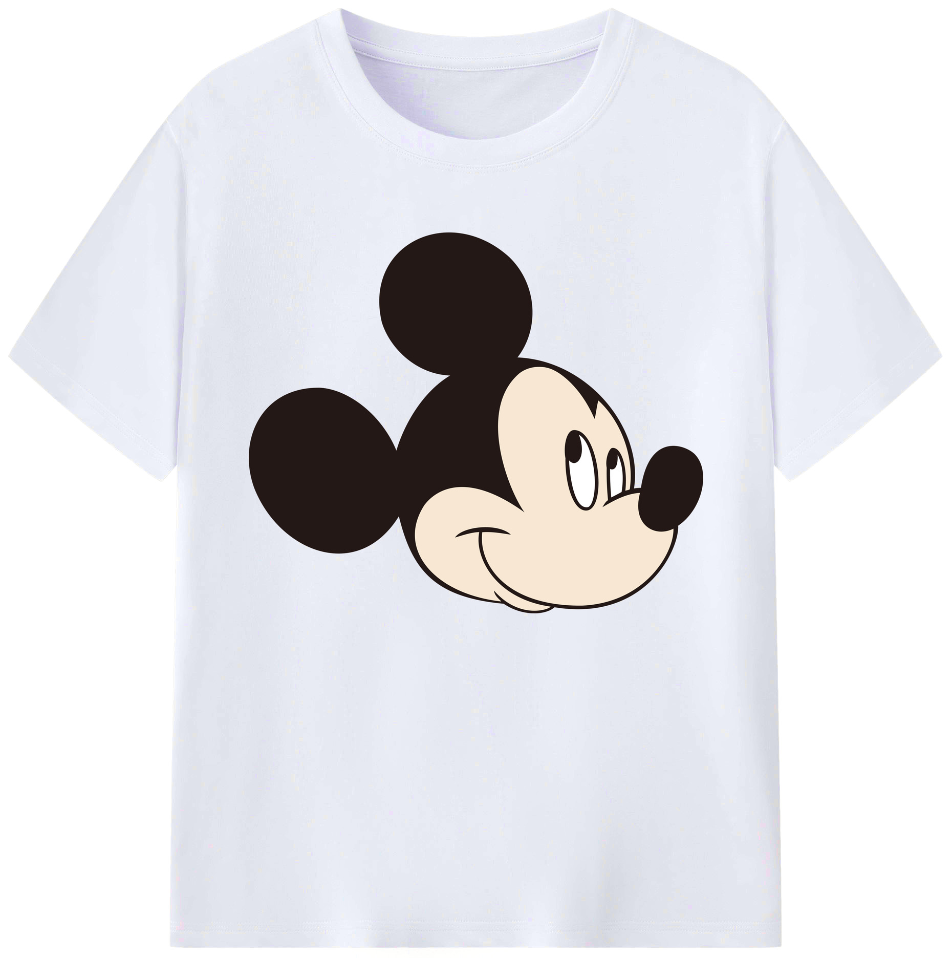 ミッキーマウス Mickey Mouse 綿100％ メンズ半袖Tシャツ｜肌触りやわらか＆通気性