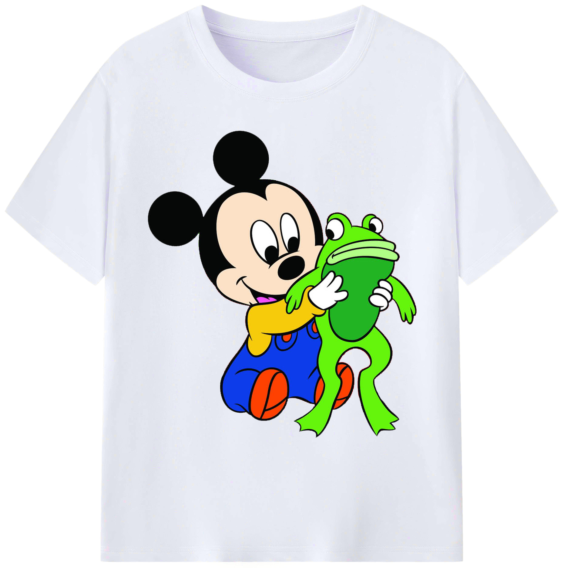 （画像用） ミッキーマウス Mickey Mouse 綿100％ メンズ半袖Tシャツ｜肌触りやわらか＆通気性