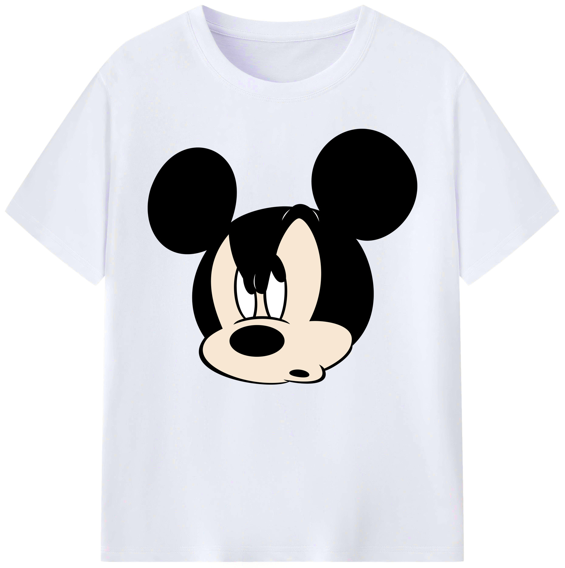 ミッキーマウス Mickey Mouse 綿100％ メンズ半袖Tシャツ｜肌触りやわらか＆通気性