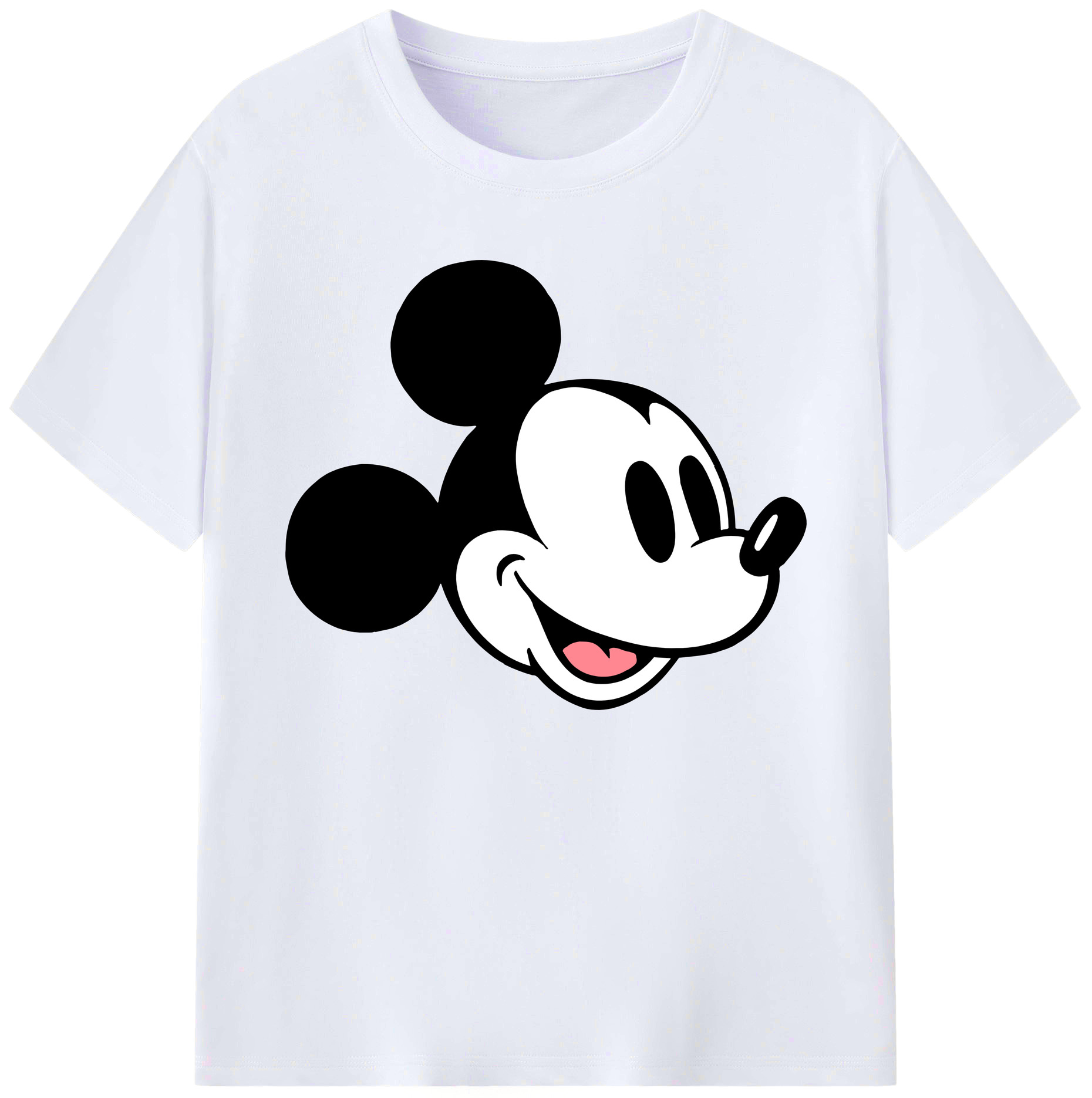 ミッキーマウス Mickey Mouse 綿100％ メンズ半袖Tシャツ｜肌触りやわらか＆通気性