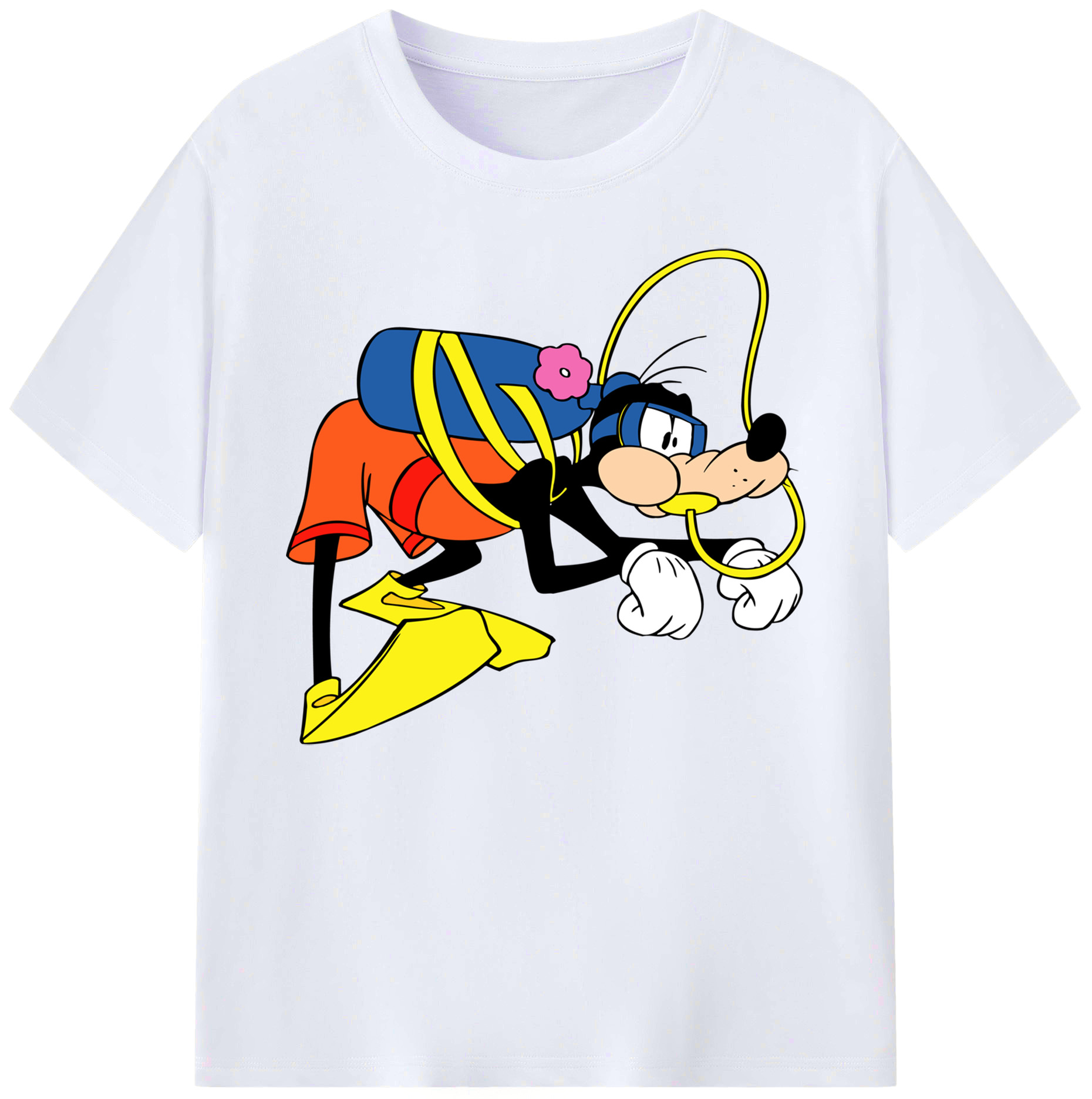 ミッキーマウス Mickey Mouse 綿100％ メンズ半袖Tシャツ｜肌触りやわらか＆通気性