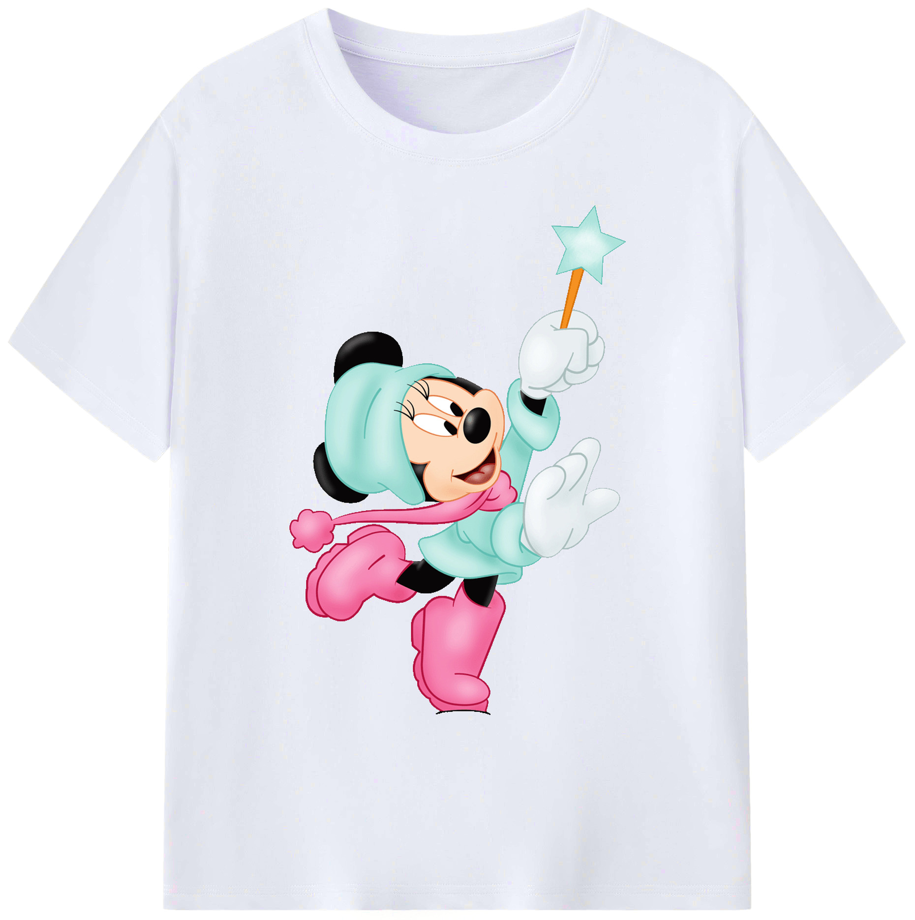 ミッキーマウス Mickey Mouse 綿100％ メンズ半袖Tシャツ｜肌触りやわらか＆通気性