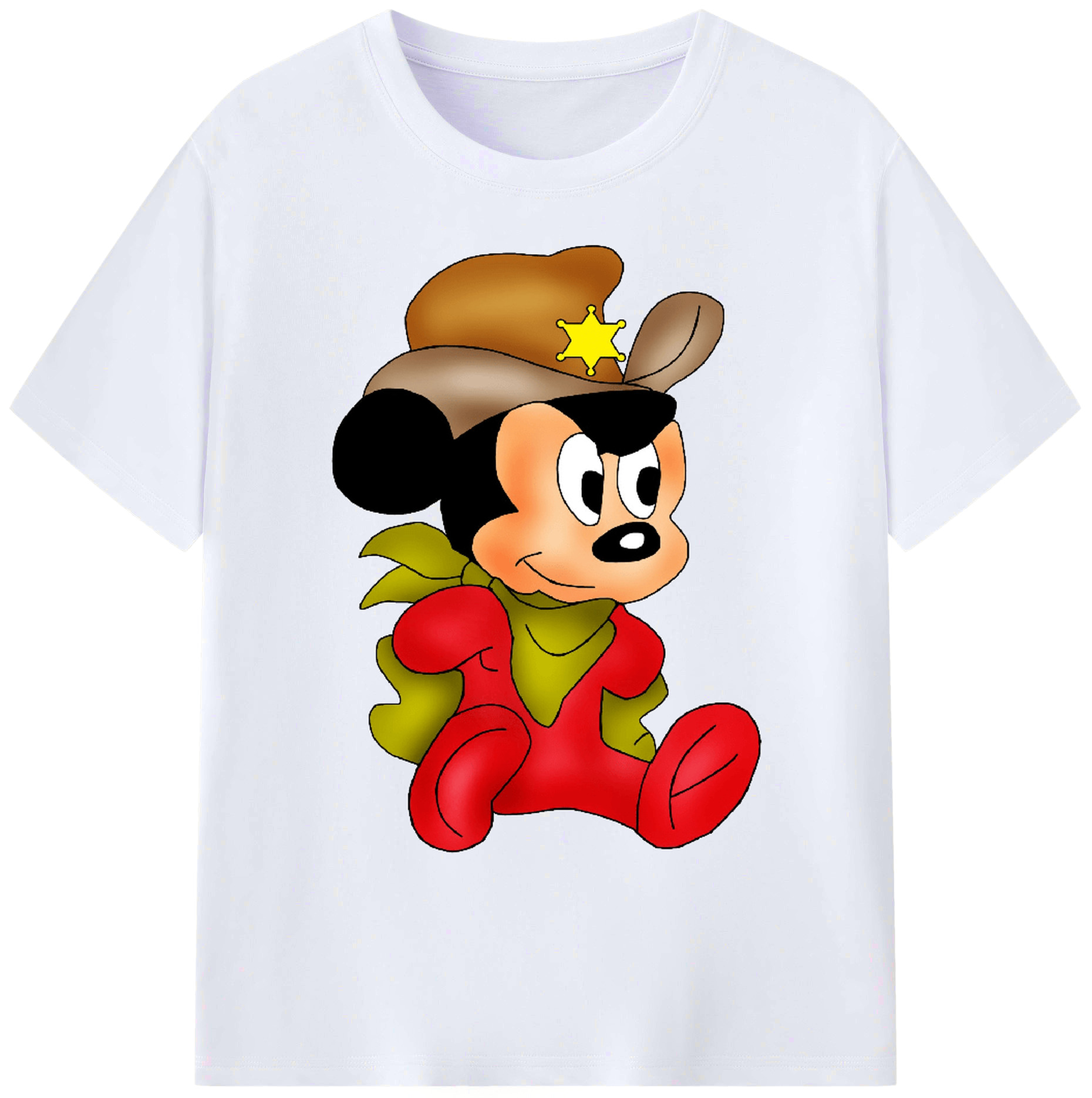 ミッキーマウス Mickey Mouse 綿100％ メンズ半袖Tシャツ｜肌触りやわらか＆通気性