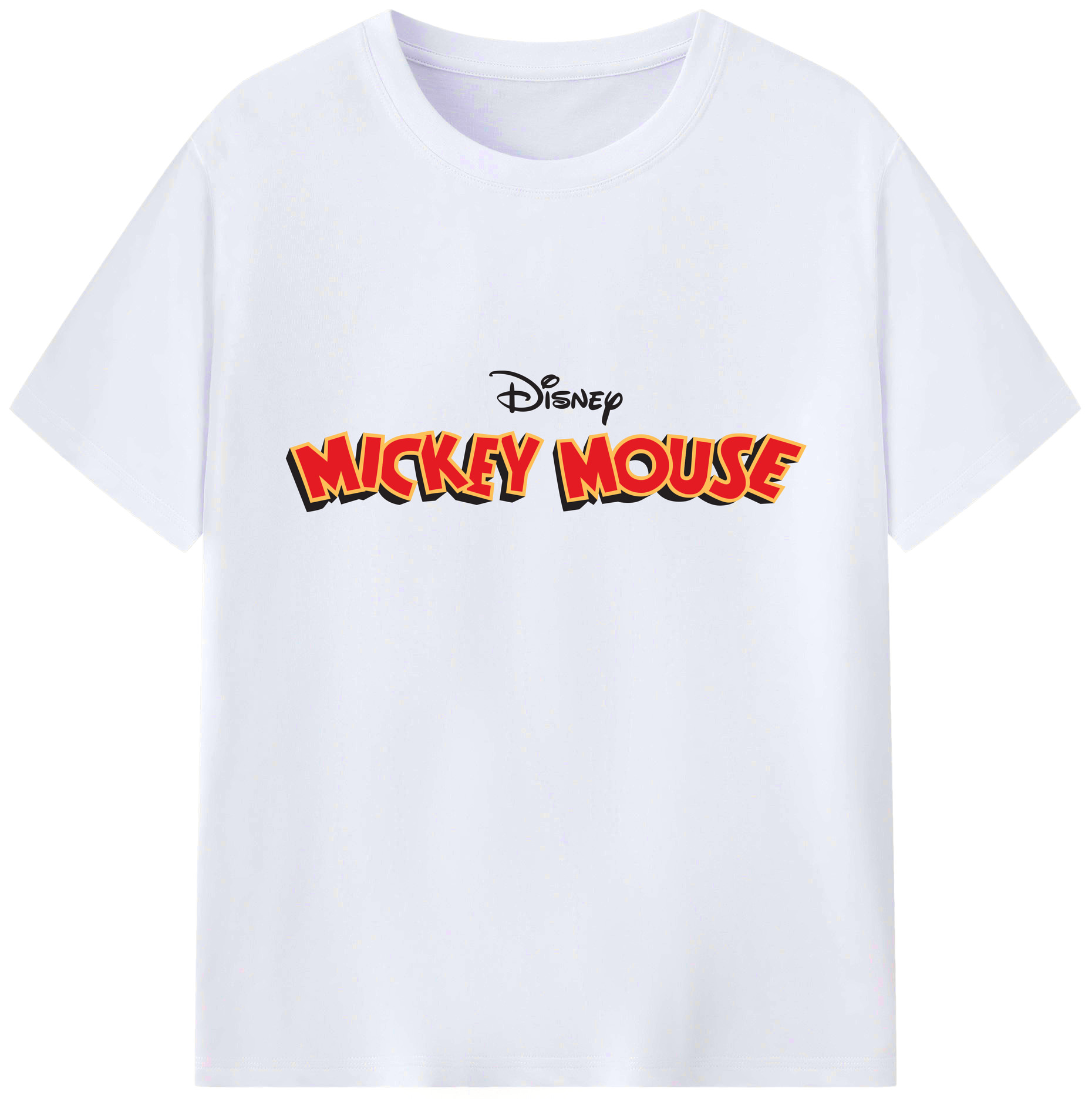ミッキーマウス Mickey Mouse 綿100％ メンズ半袖Tシャツ｜肌触りやわらか＆通気性