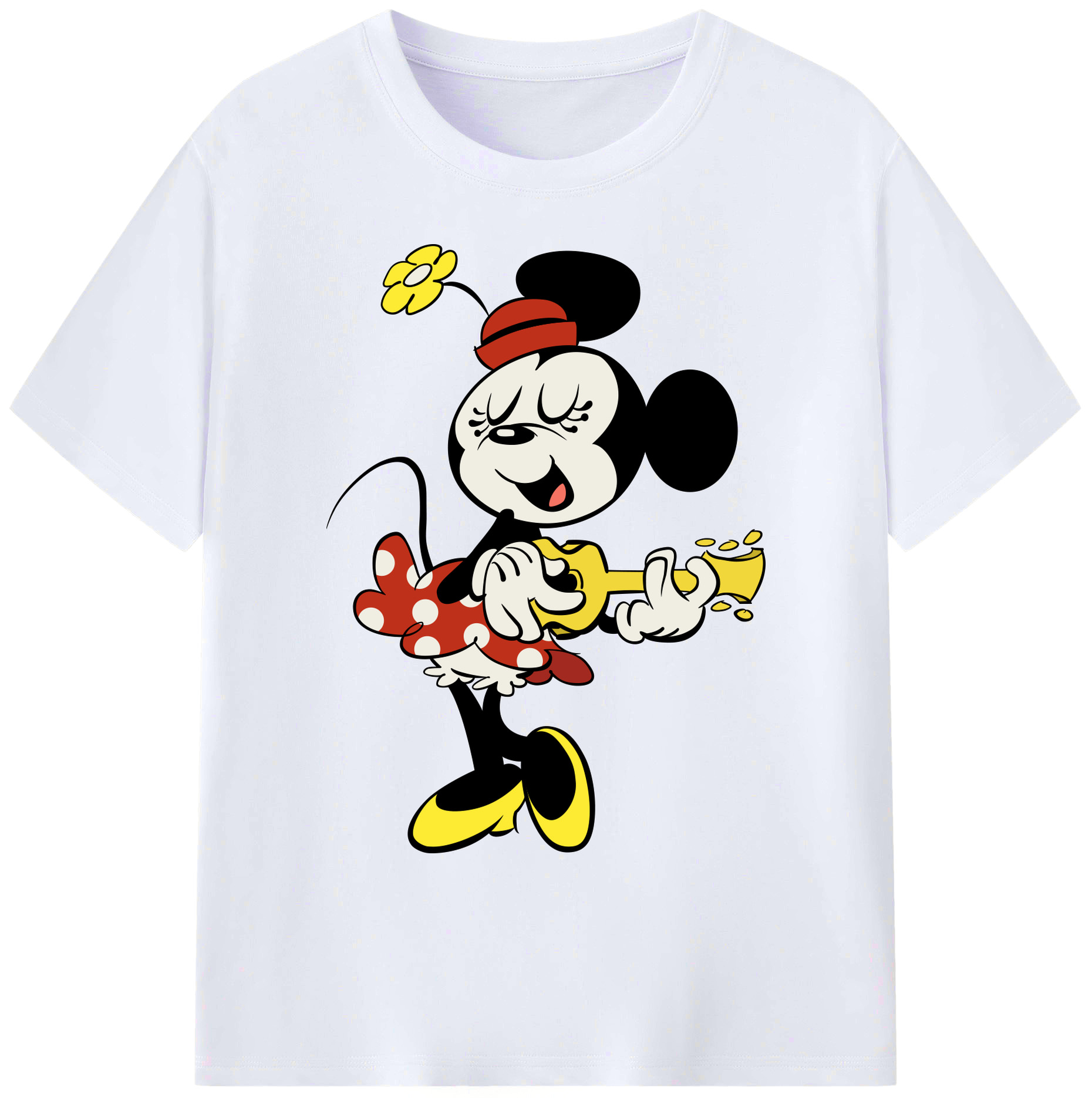 ミッキーマウス Mickey Mouse 綿100％ メンズ半袖Tシャツ｜肌触りやわらか＆通気性