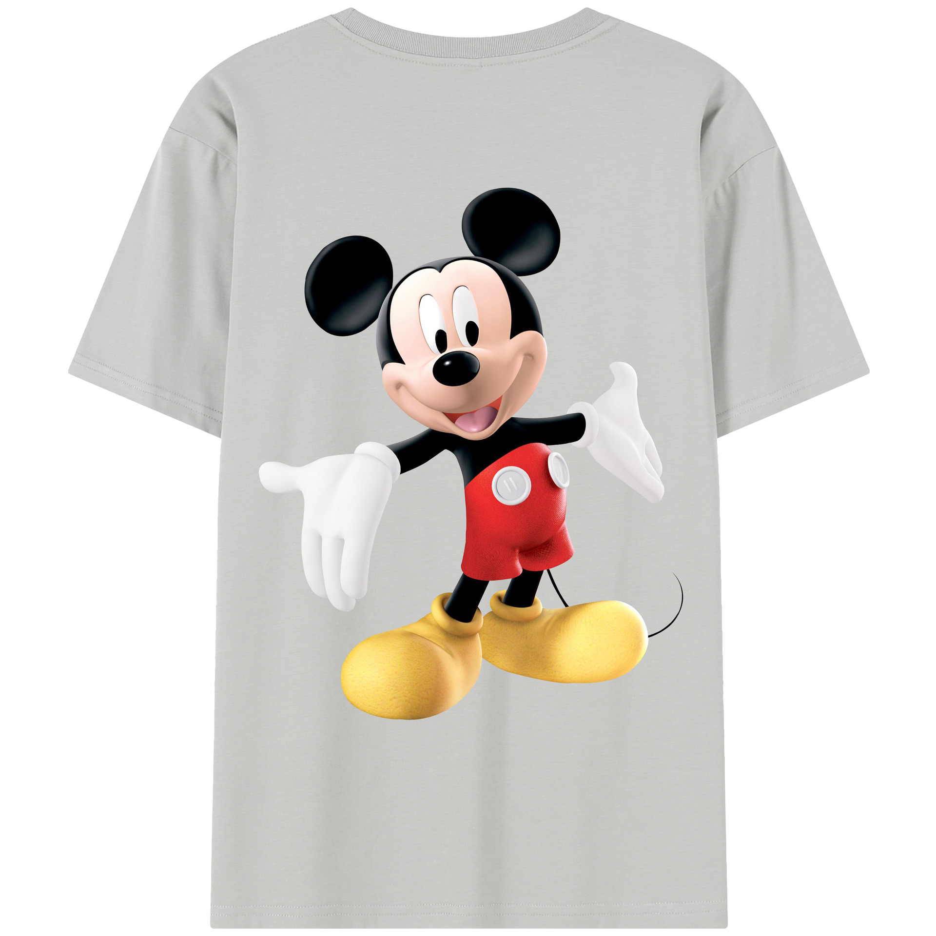 （画像用） ミッキーマウス Mickey Mouse レディース半袖Tシャツ(バックプリント)