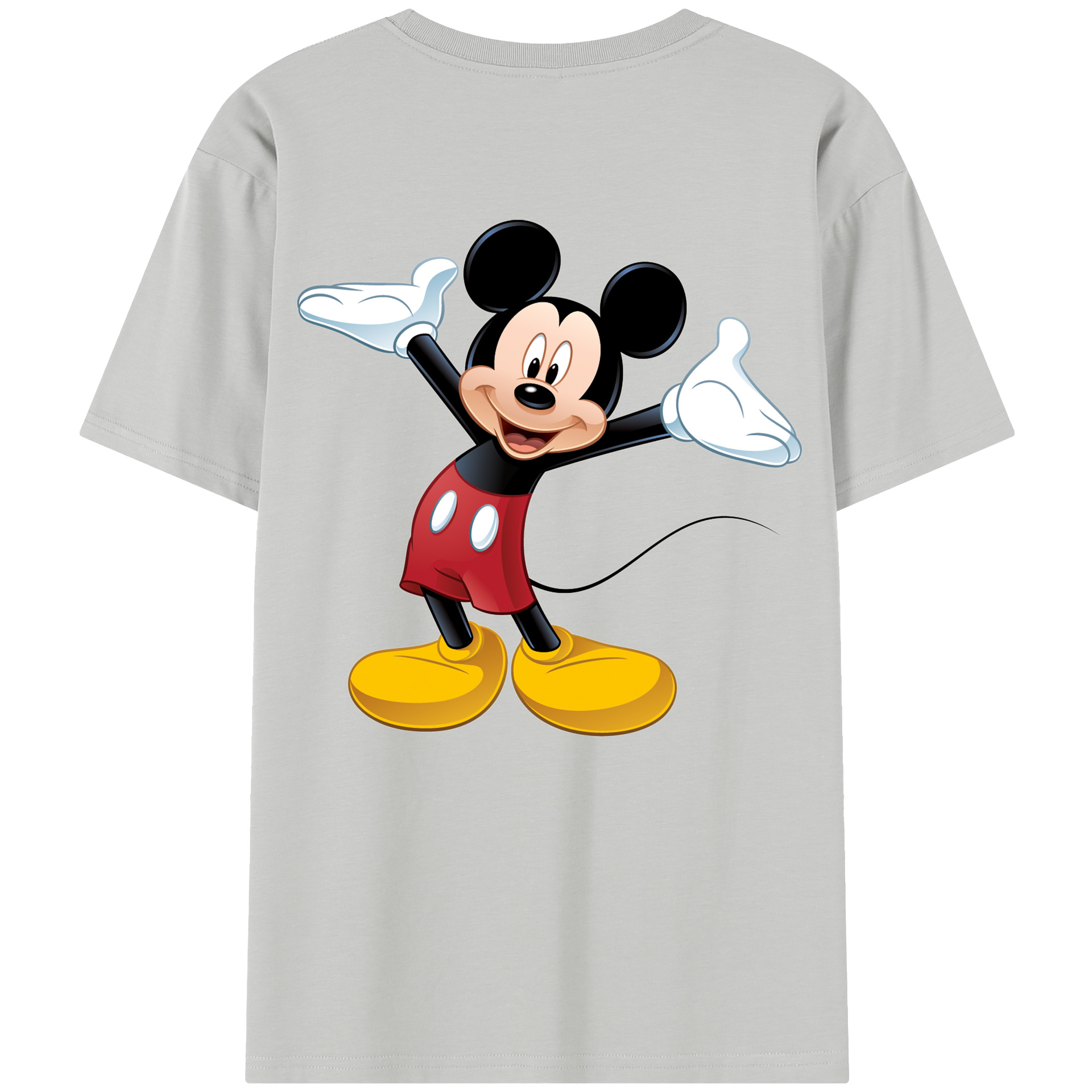 （画像用） ミッキーマウス Mickey Mouse レディース半袖Tシャツ(バックプリント)