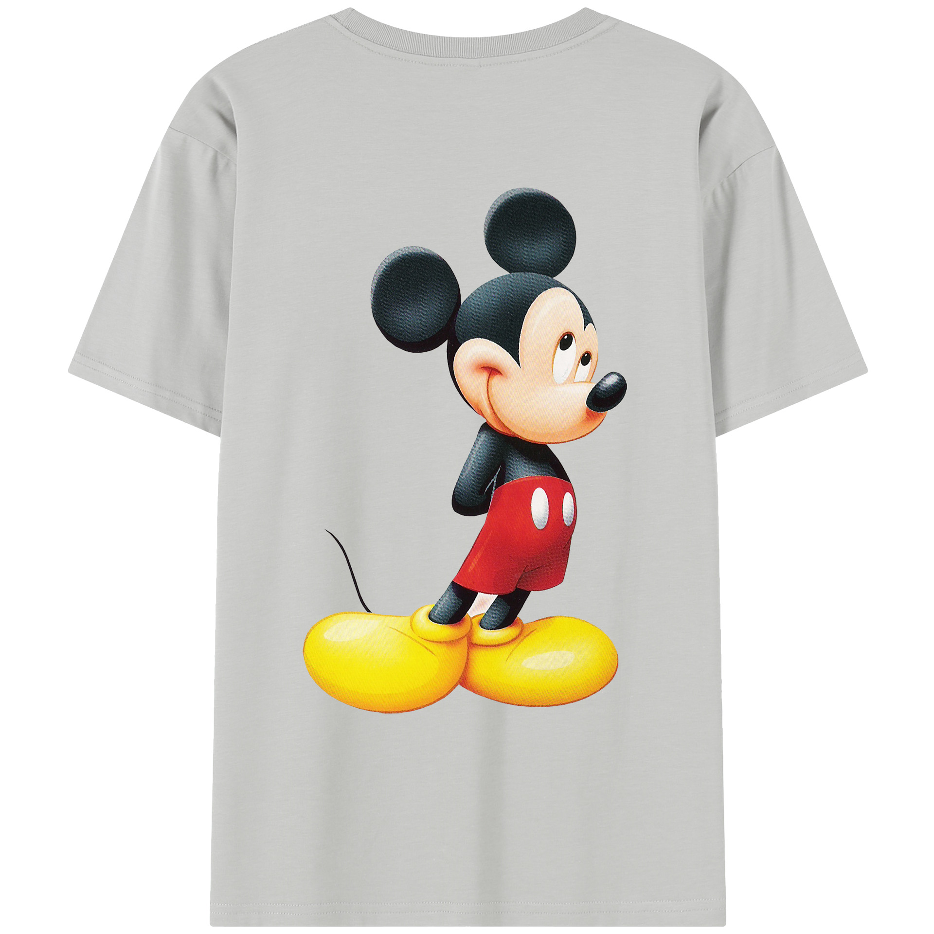 （画像用） ミッキーマウス Mickey Mouse レディース半袖Tシャツ(バックプリント)
