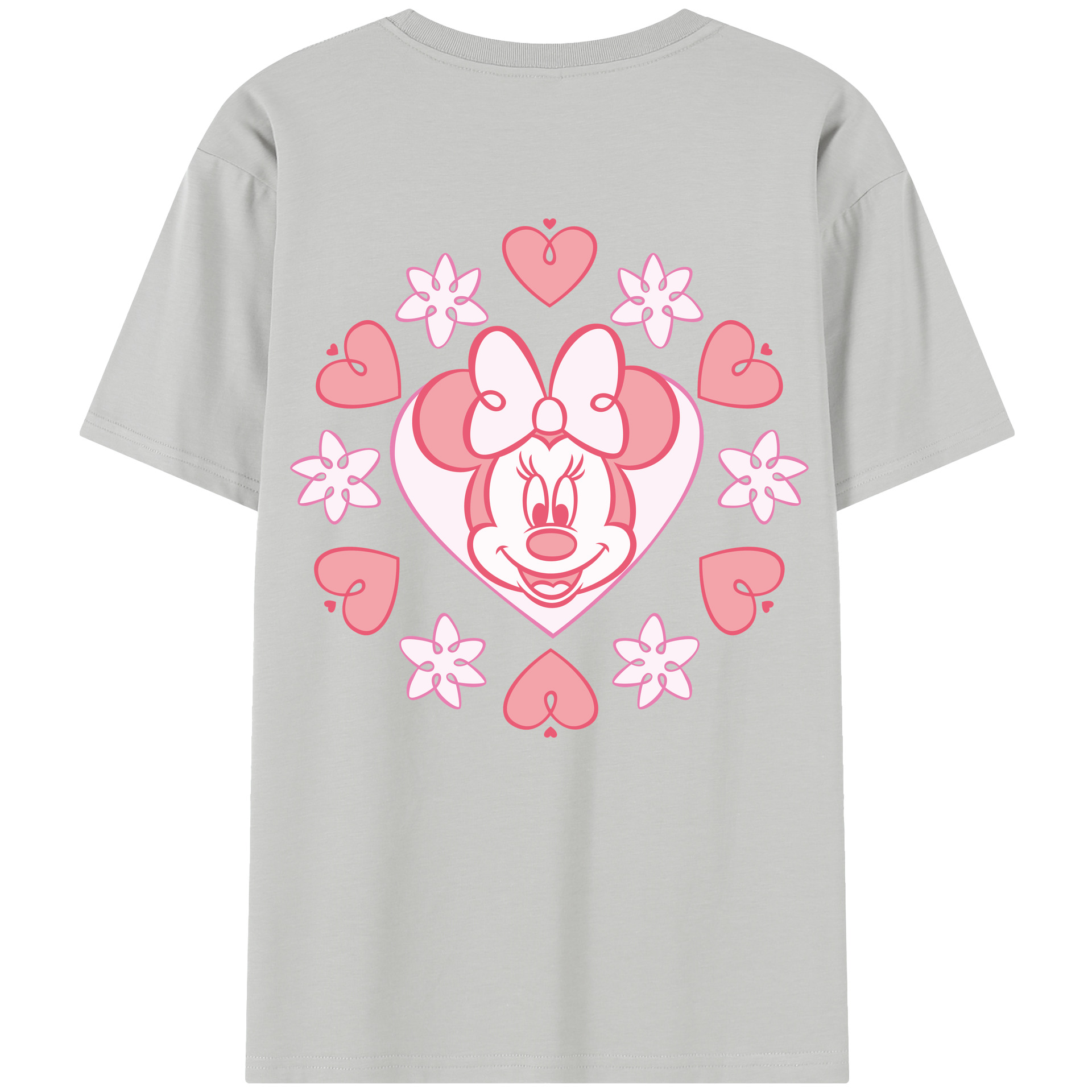 （画像用） ミッキーマウス Mickey Mouse レディース半袖Tシャツ(バックプリント)