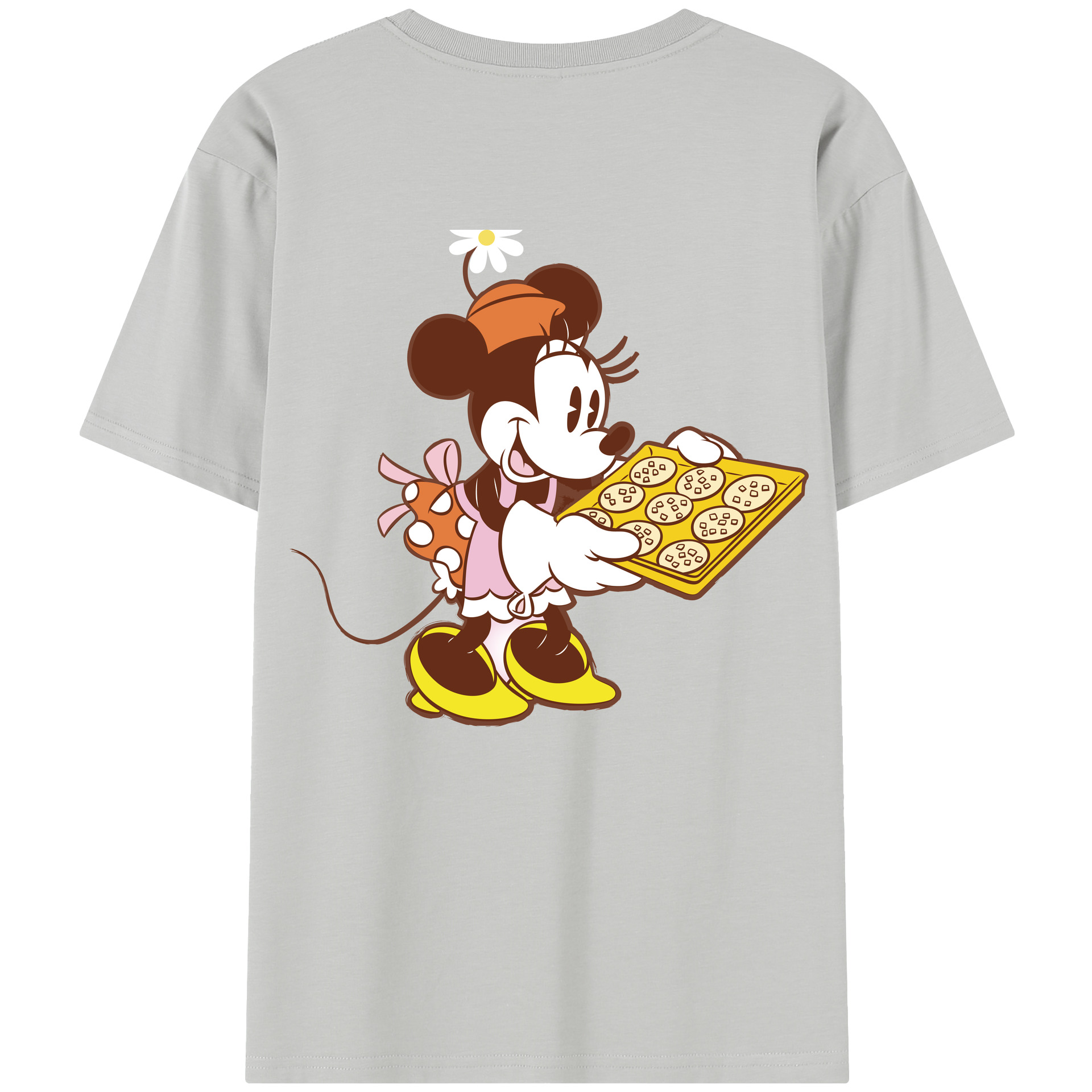 （画像用） ミッキーマウス Mickey Mouse レディース半袖Tシャツ(バックプリント)