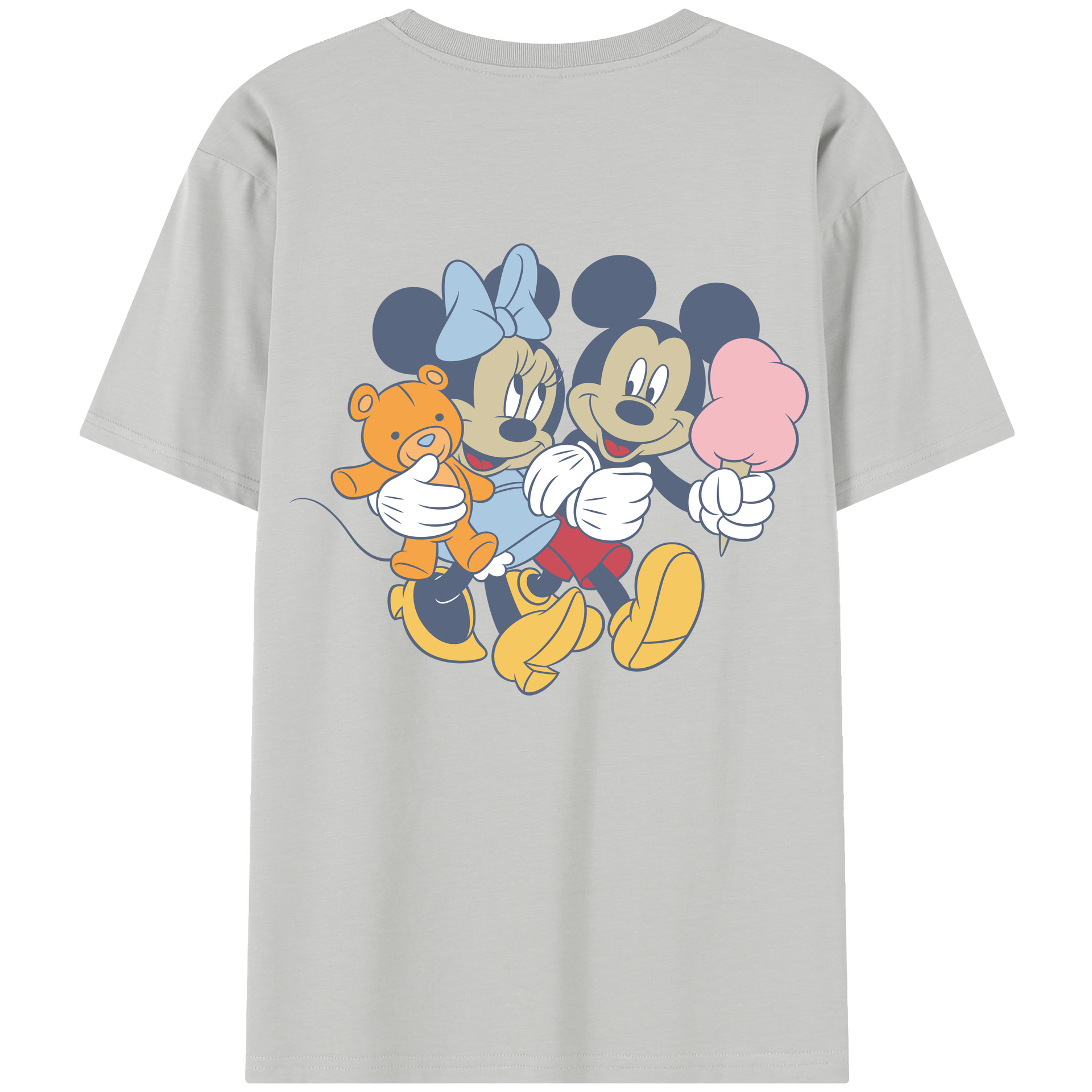 （画像用） ミッキーマウス Mickey Mouse レディース半袖Tシャツ(バックプリント)