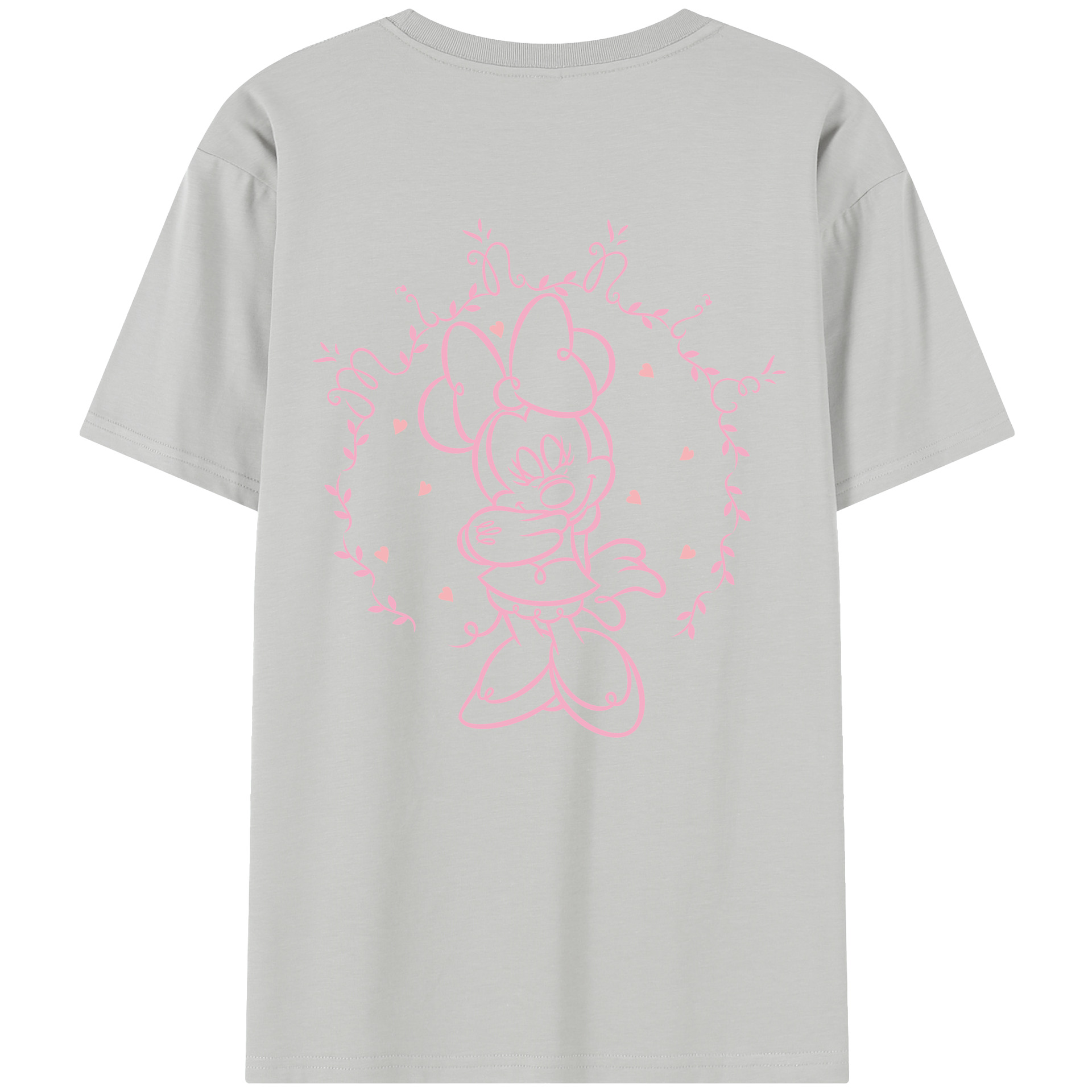 （画像用） ミッキーマウス Mickey Mouse レディース半袖Tシャツ(バックプリント)