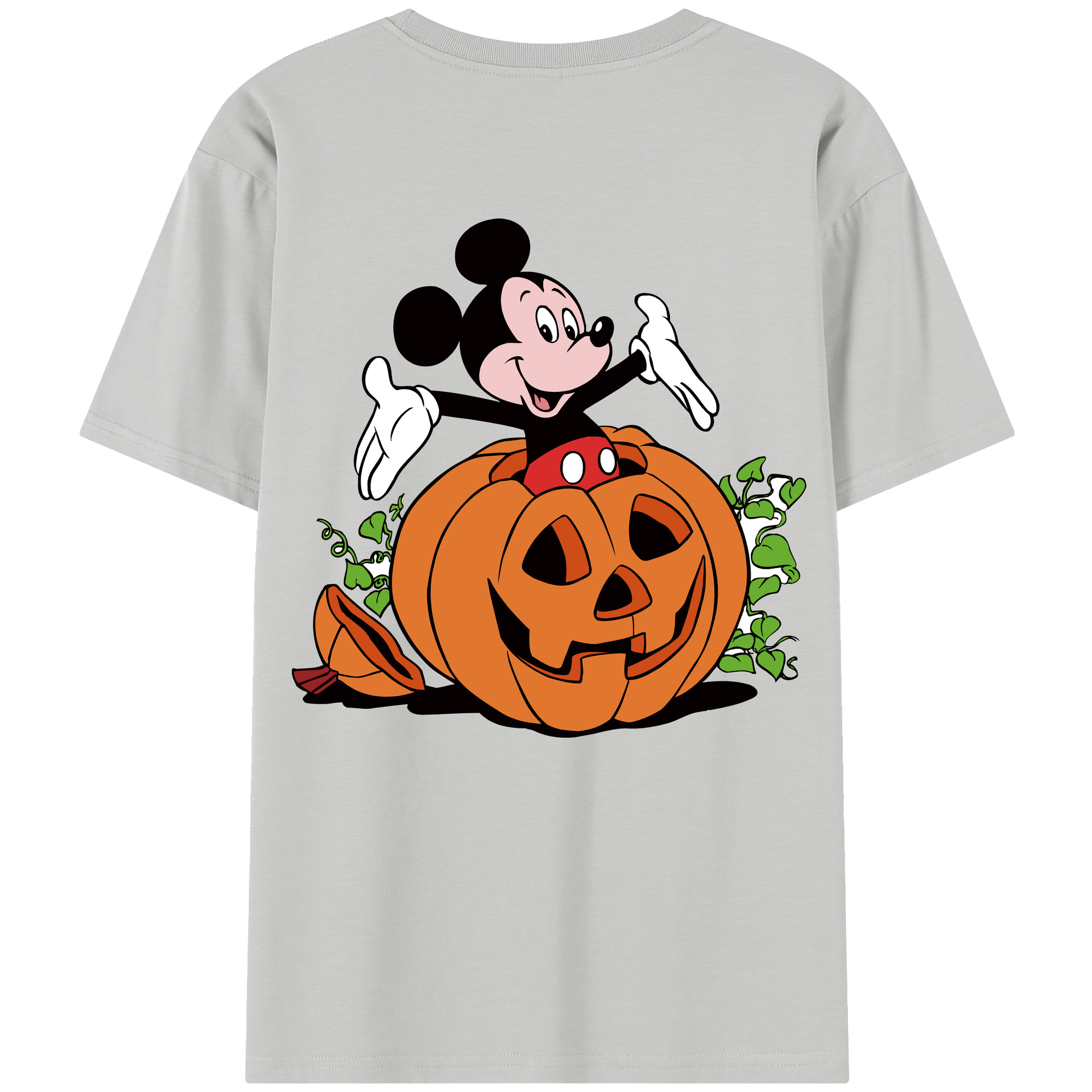 （画像用） ミッキーマウス Mickey Mouse レディース半袖Tシャツ(バックプリント)
