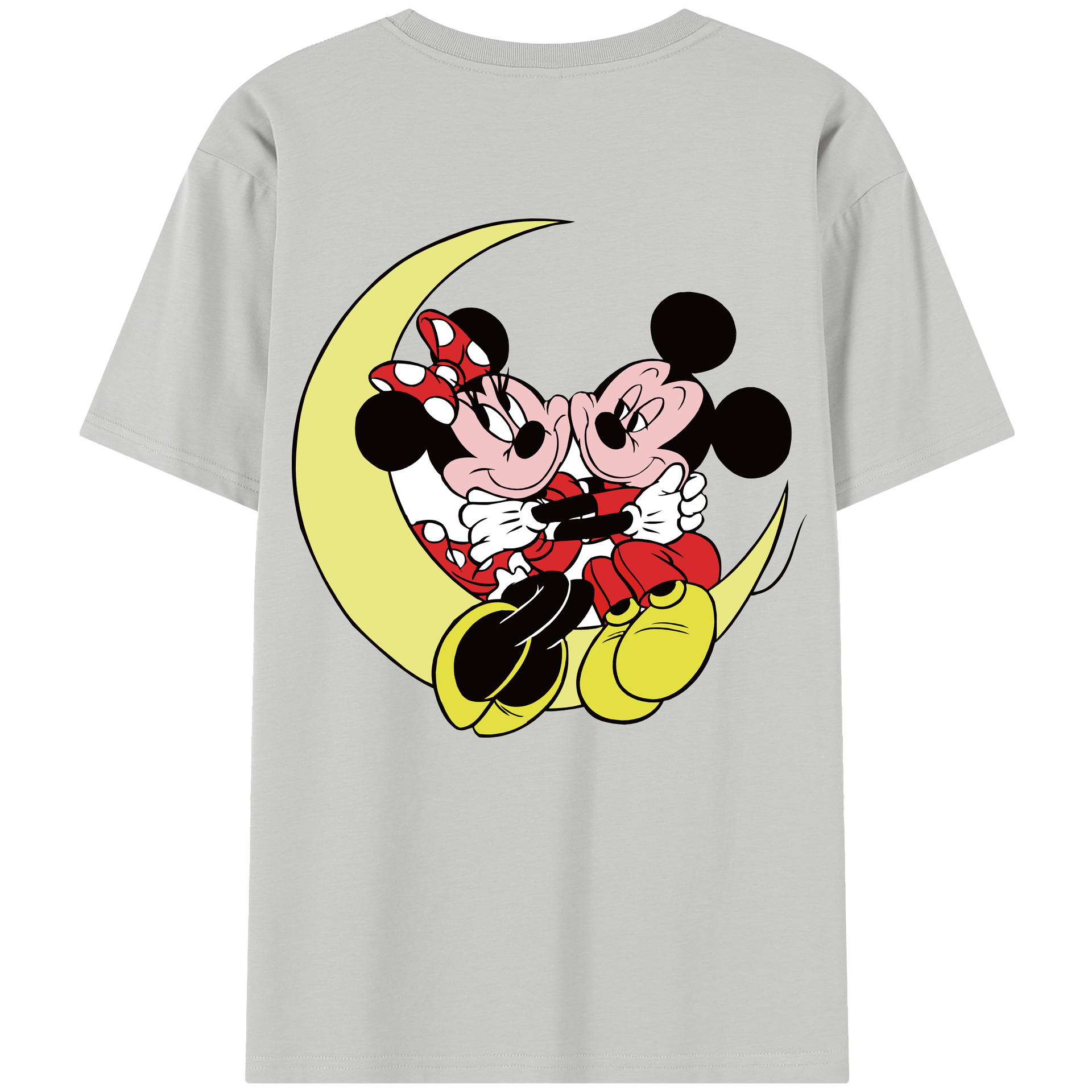 （画像用） ミッキーマウス Mickey Mouse レディース半袖Tシャツ(バックプリント)