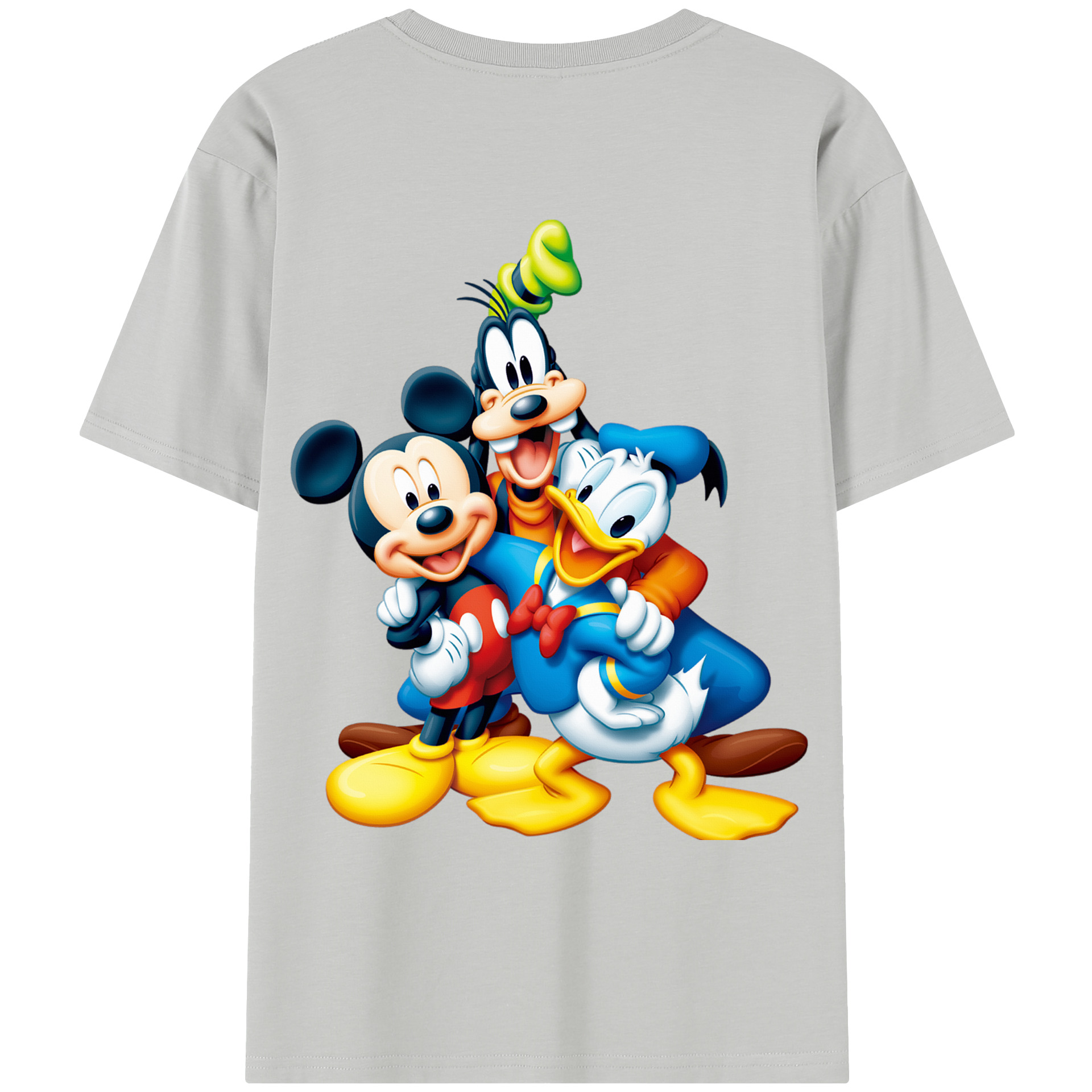 （画像用） ミッキーマウス Mickey Mouse レディース半袖Tシャツ(バックプリント)