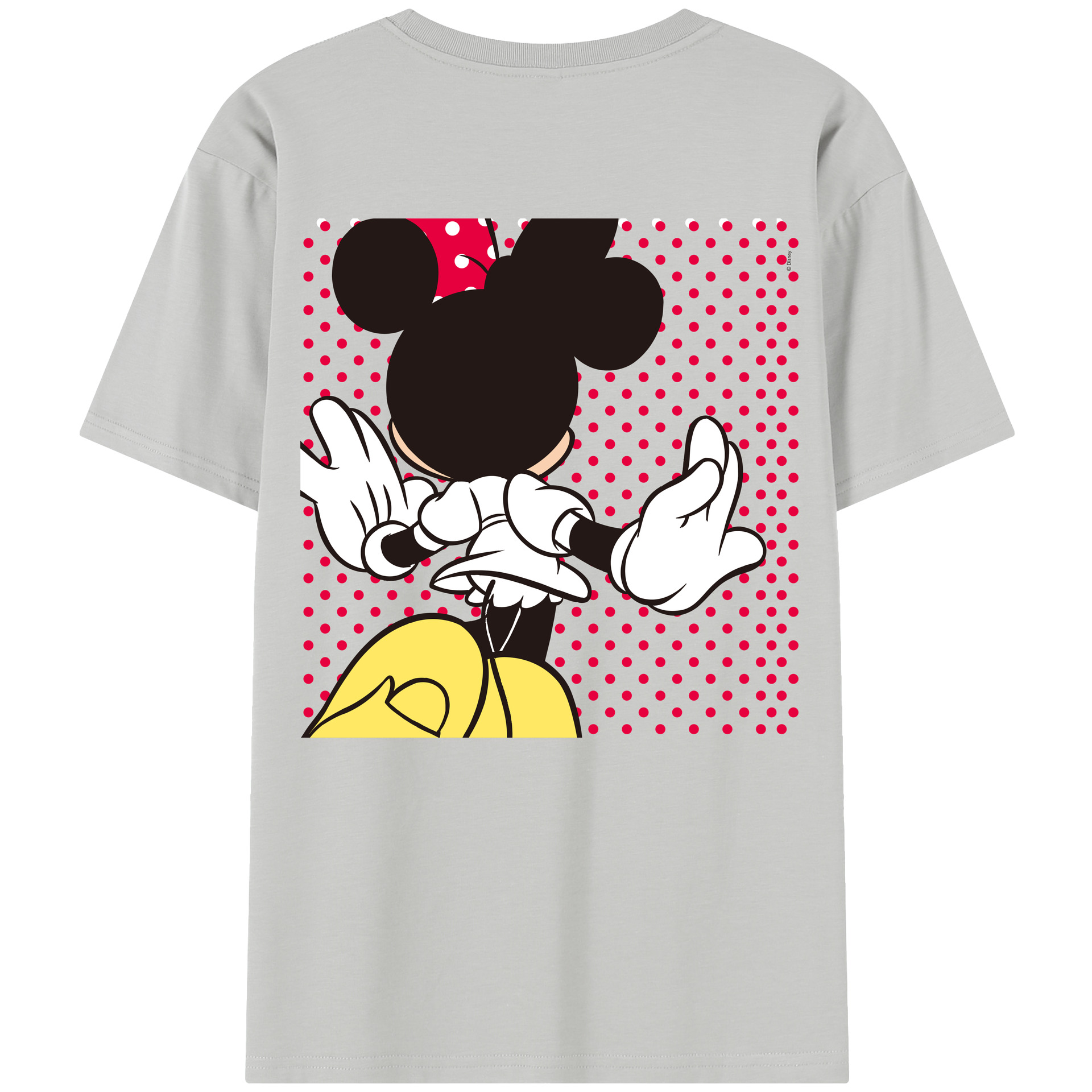 （画像用） ミッキーマウス Mickey Mouse レディース半袖Tシャツ(バックプリント)