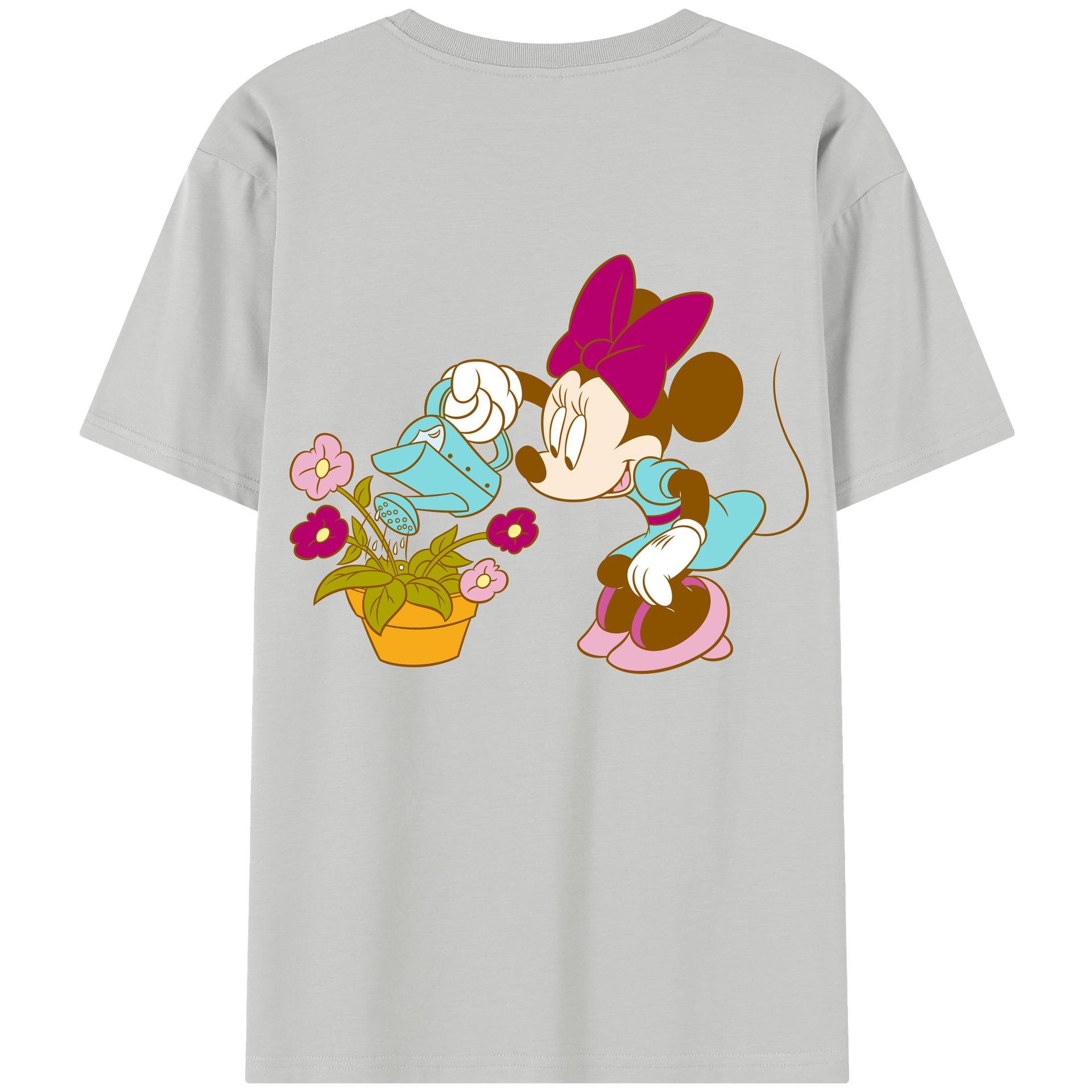 （画像用） ミッキーマウス Mickey Mouse レディース半袖Tシャツ(バックプリント)
