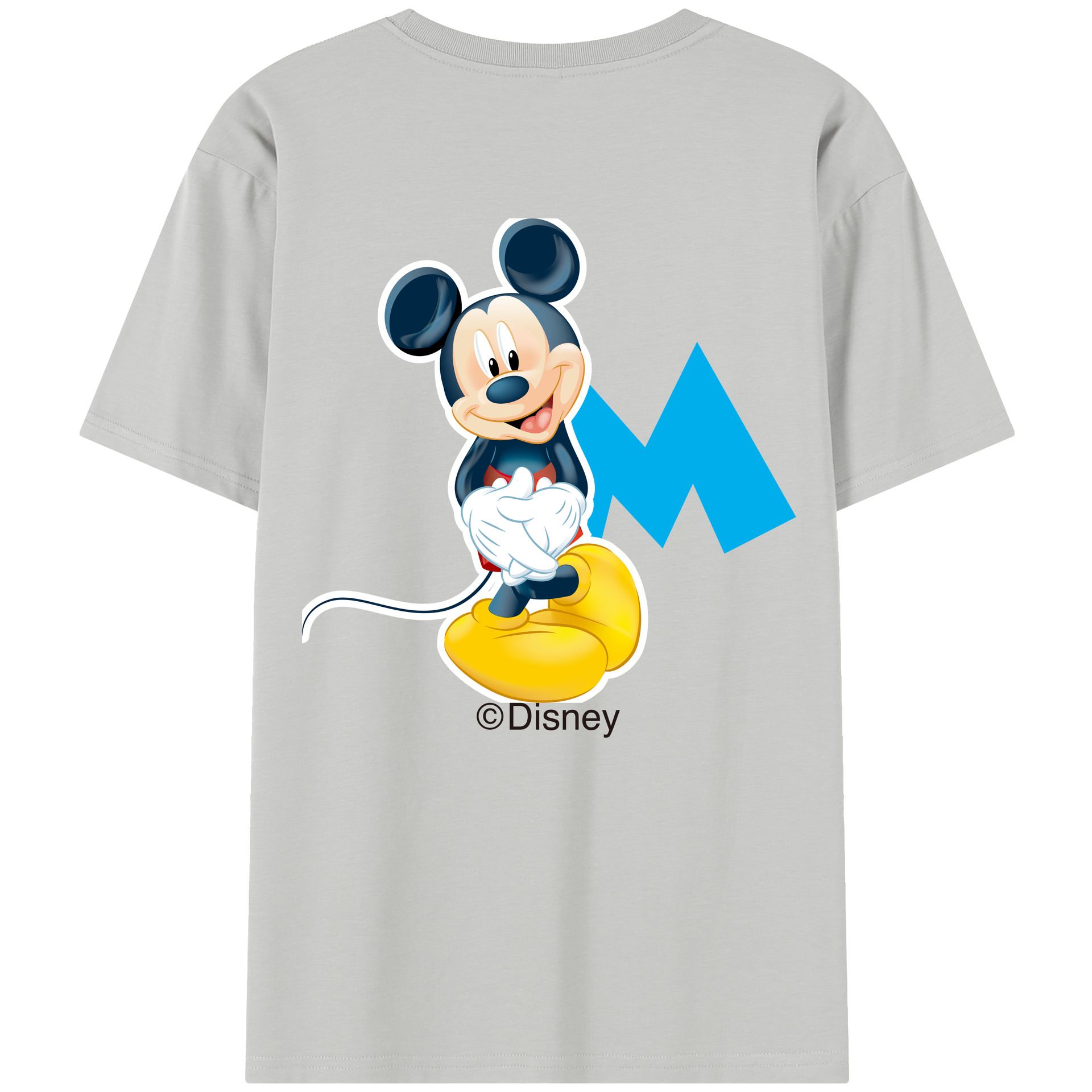 （画像用） ミッキーマウス Mickey Mouse レディース半袖Tシャツ(バックプリント)
