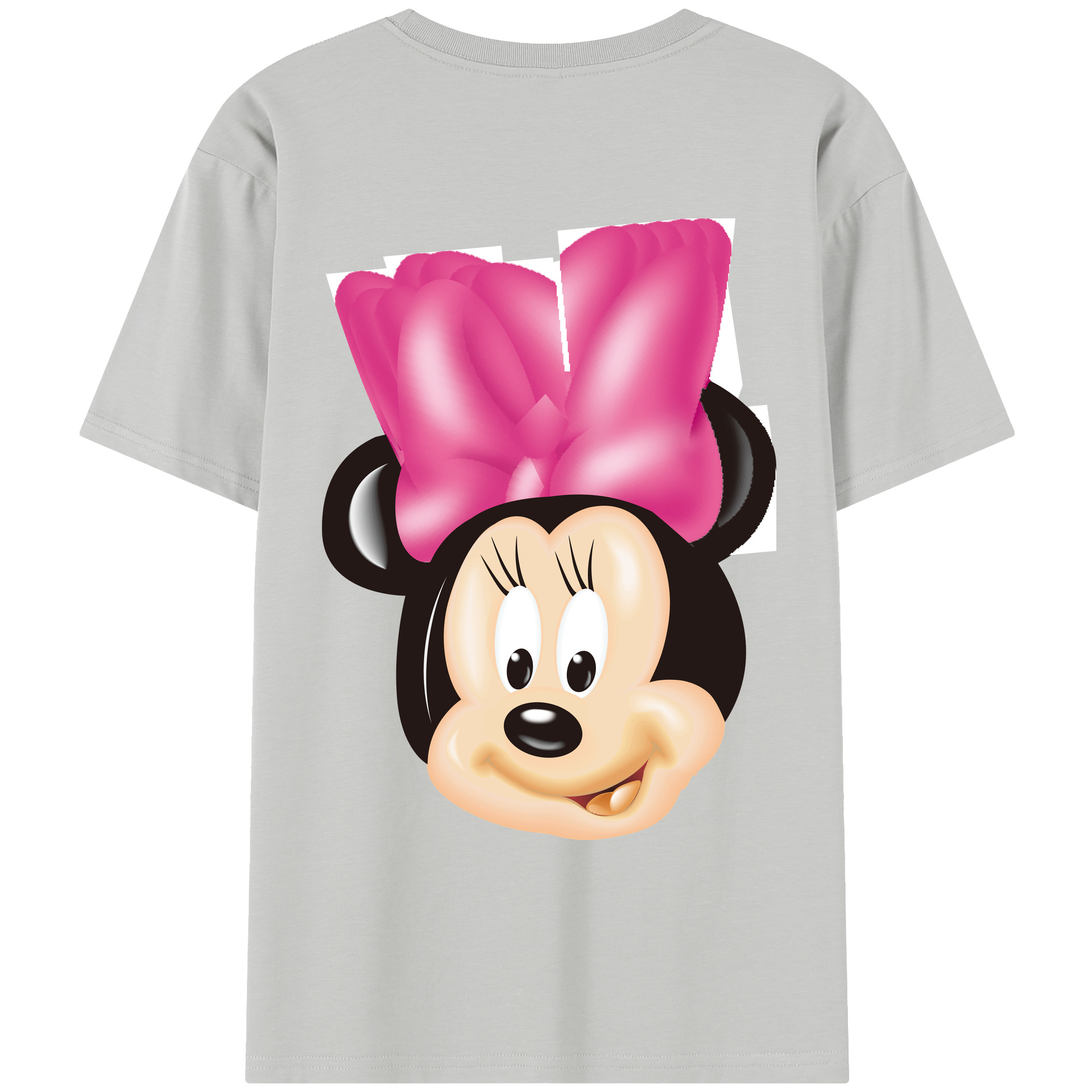 （画像用） ミッキーマウス Mickey Mouse レディース半袖Tシャツ(バックプリント)