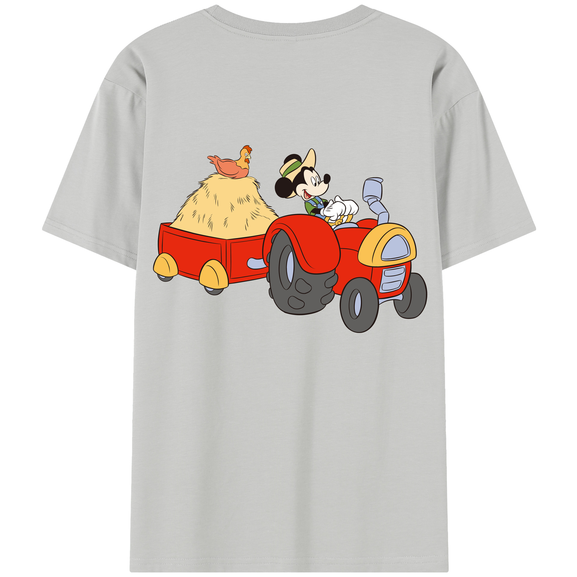 （画像用） ミッキーマウス Mickey Mouse レディース半袖Tシャツ(バックプリント)