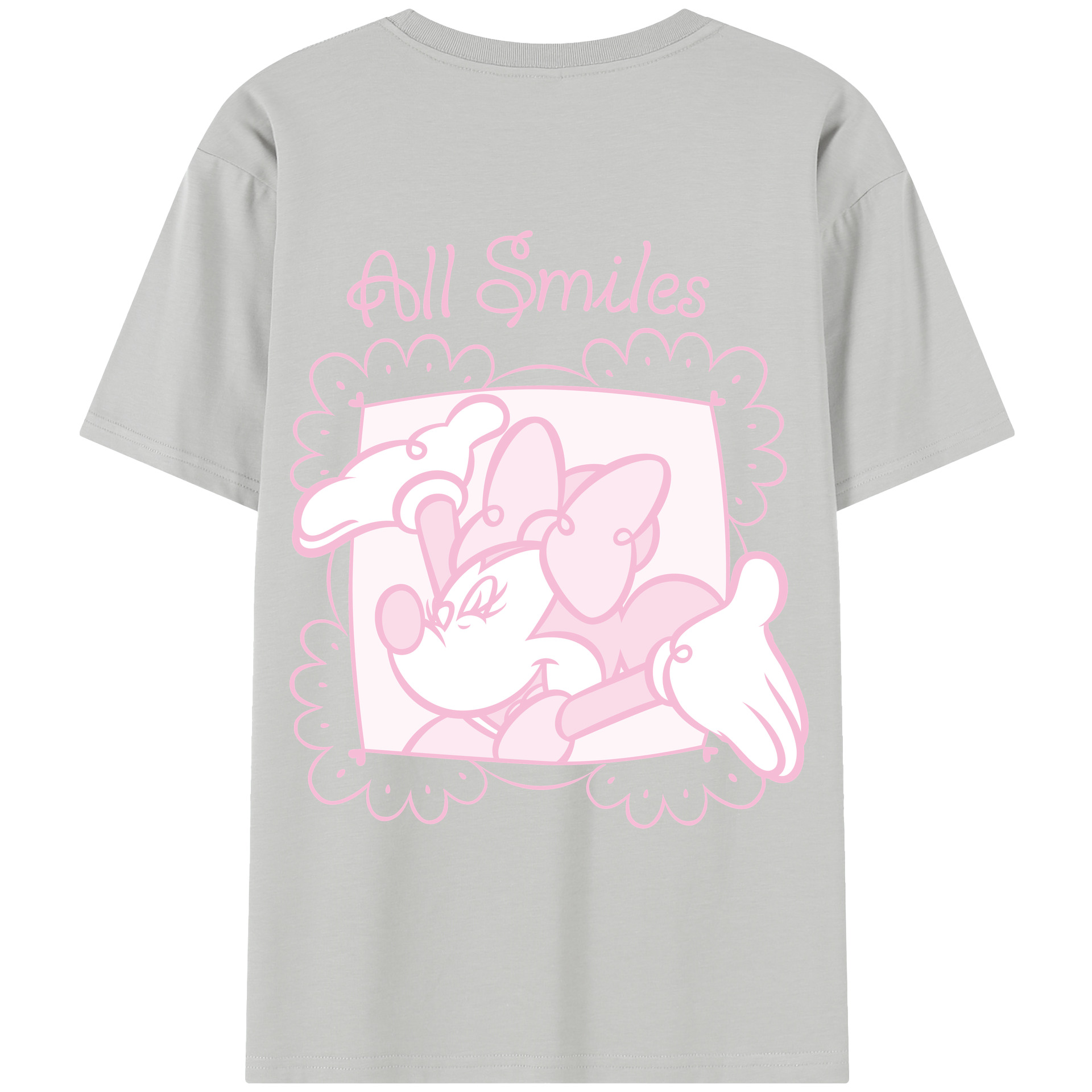 （画像用） ミッキーマウス Mickey Mouse レディース半袖Tシャツ(バックプリント)