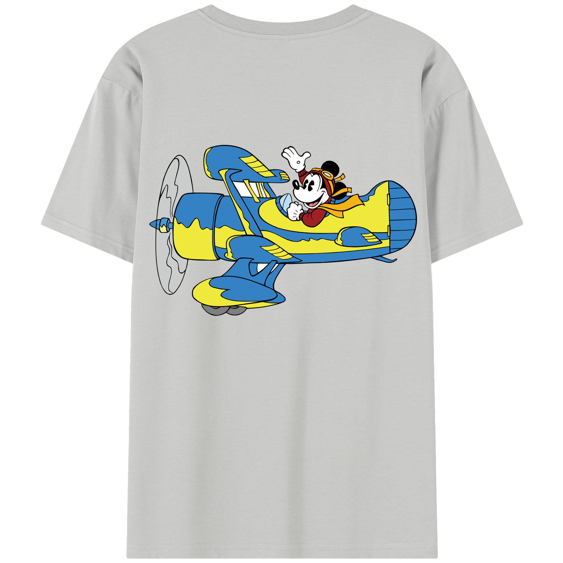 （画像用） ミッキーマウス Mickey Mouse レディース半袖Tシャツ(バックプリント)