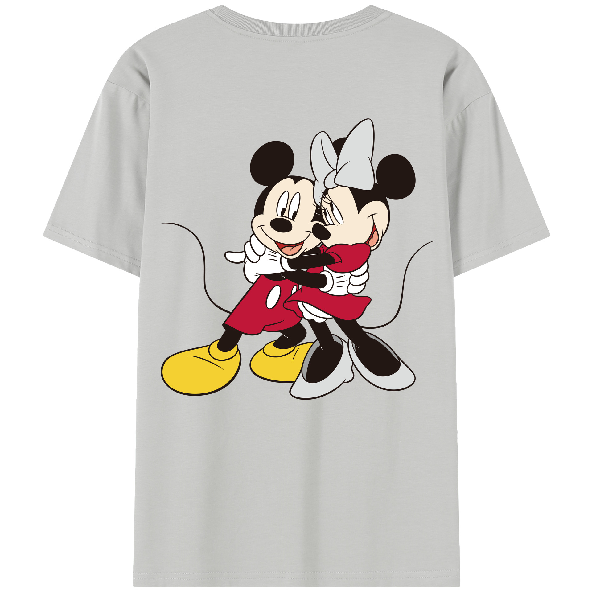 （画像用） ミッキーマウス Mickey Mouse レディース半袖Tシャツ(バックプリント)