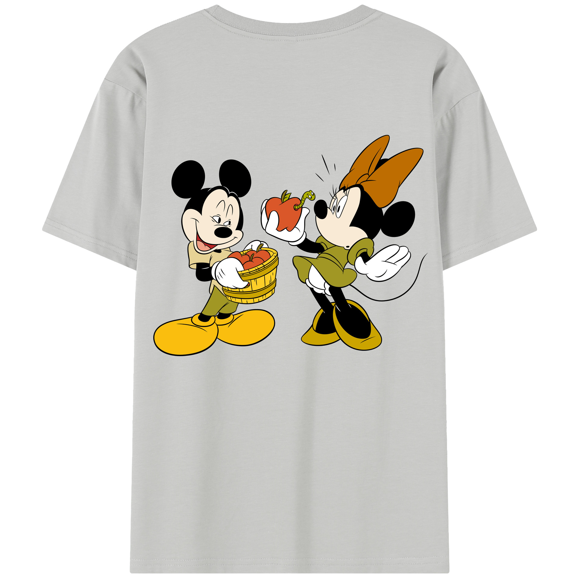 （画像用） ミッキーマウス Mickey Mouse レディース半袖Tシャツ(バックプリント)