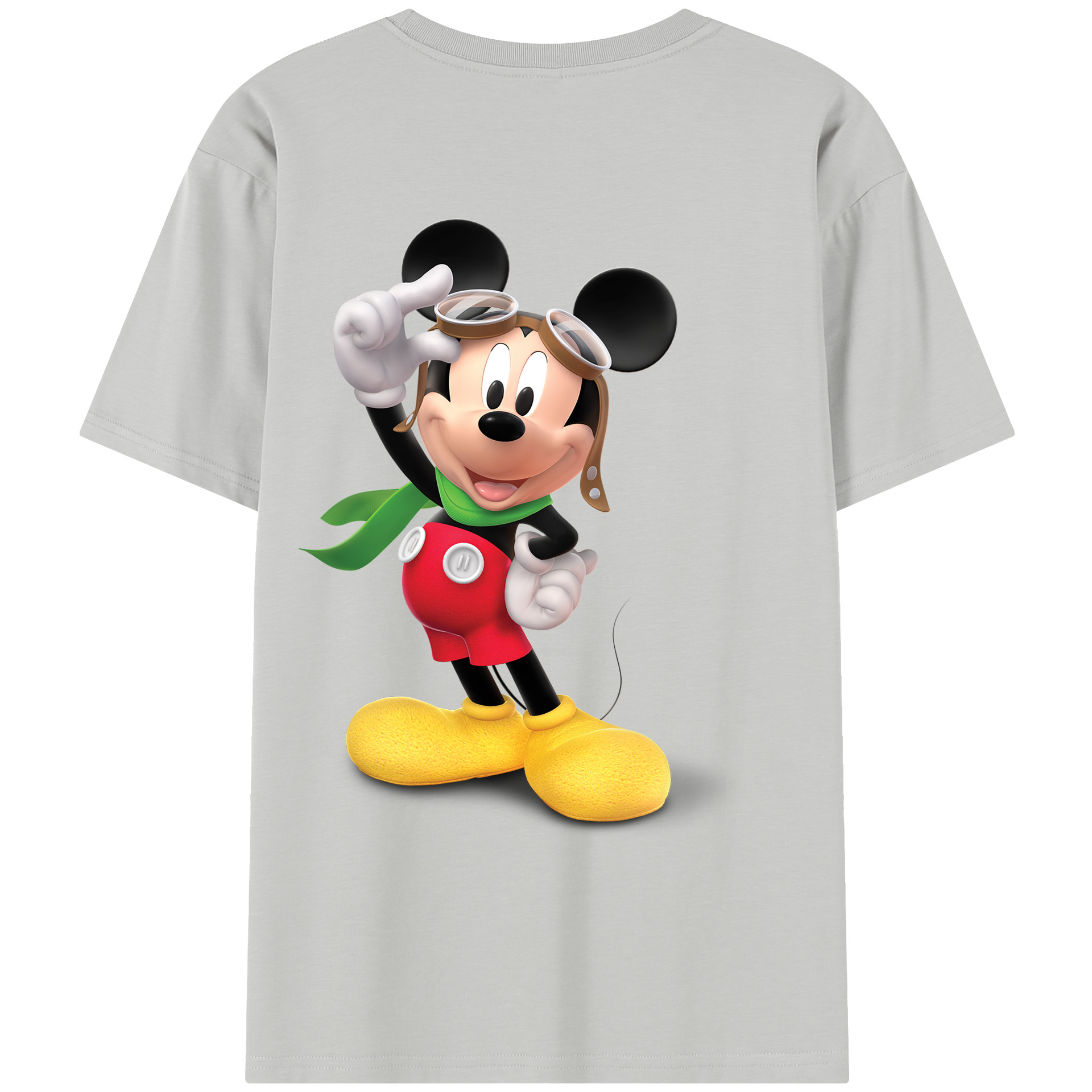 （画像用） ミッキーマウス Mickey Mouse レディース半袖Tシャツ(バックプリント)