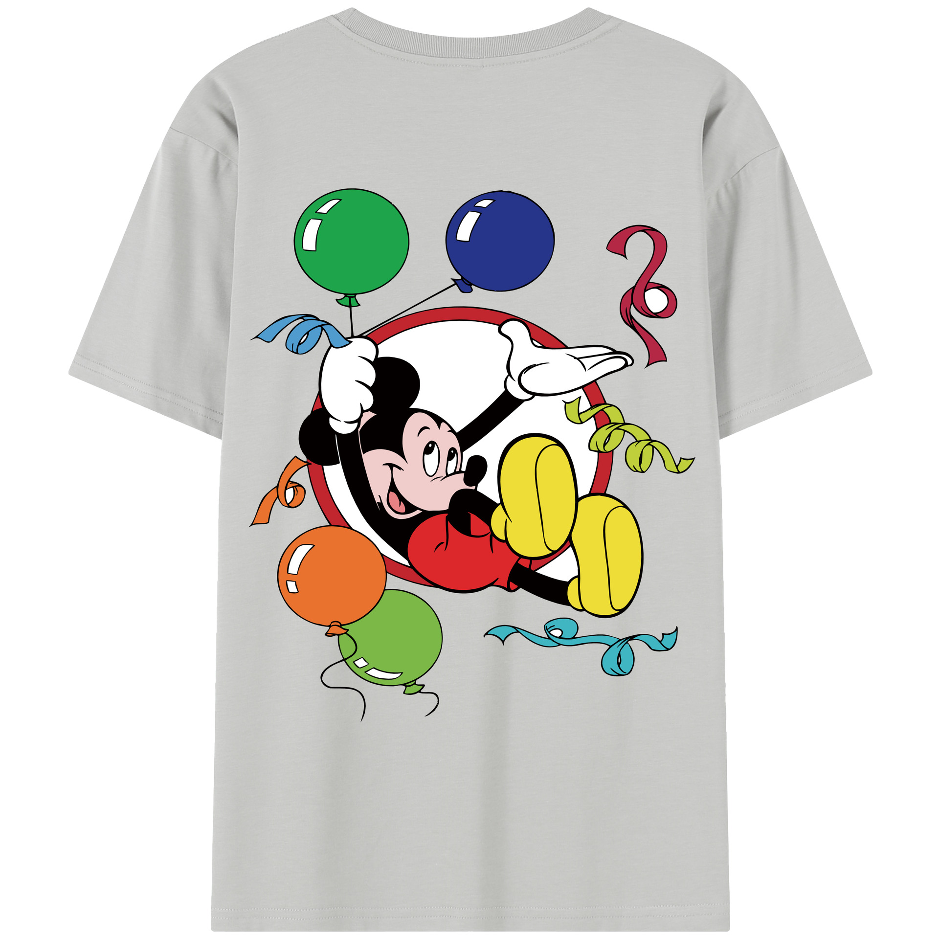 （画像用） ミッキーマウス Mickey Mouse レディース半袖Tシャツ(バックプリント)