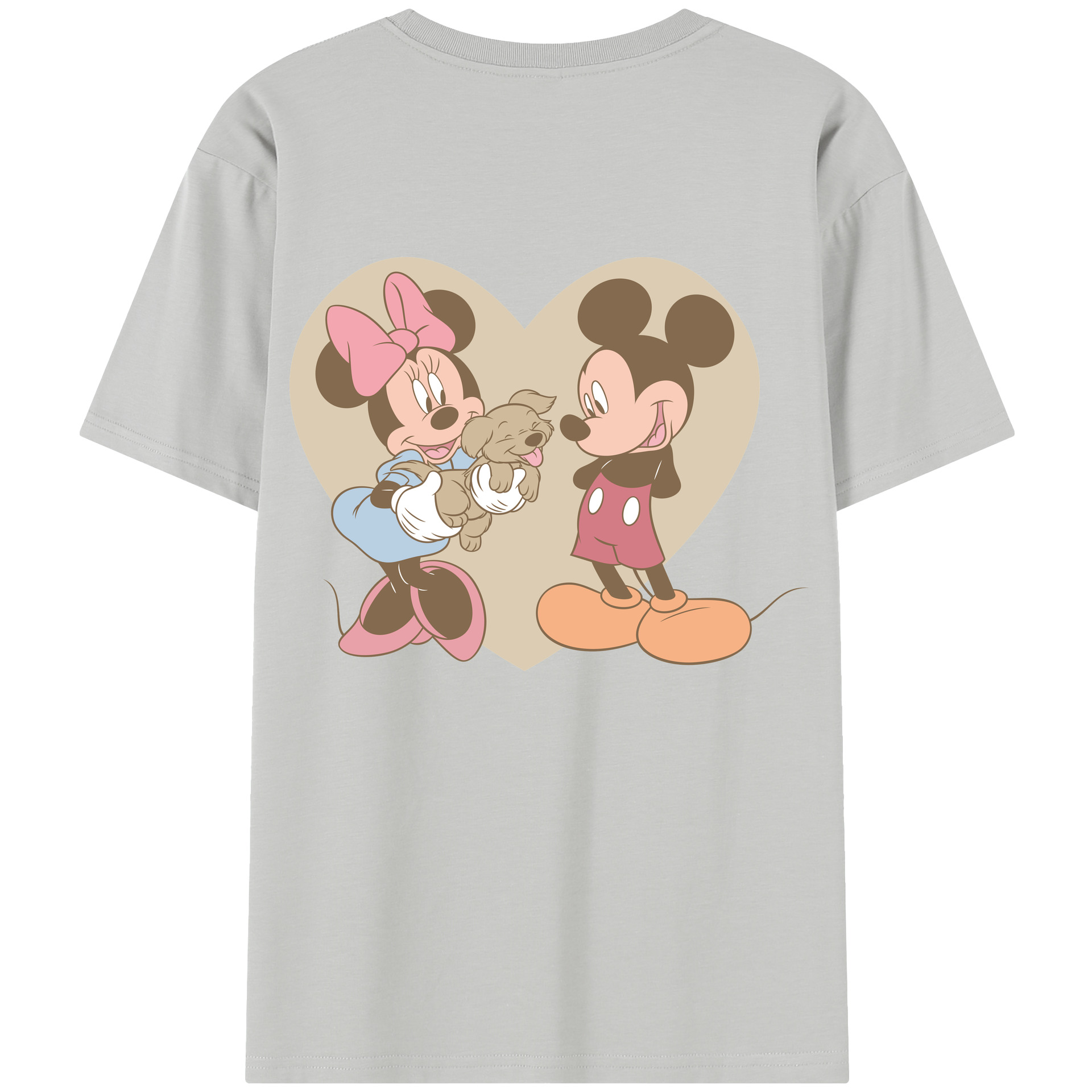 （画像用） ミッキーマウス Mickey Mouse レディース半袖Tシャツ(バックプリント)
