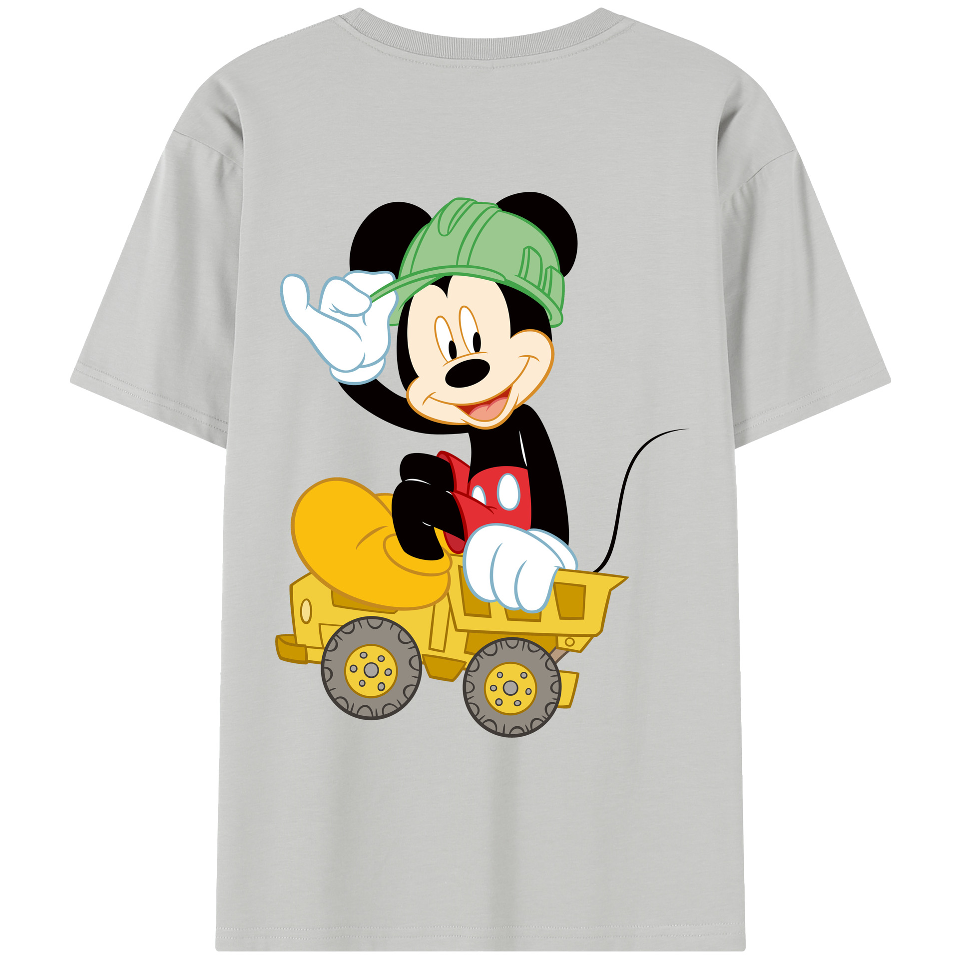 （画像用） ミッキーマウス Mickey Mouse レディース半袖Tシャツ(バックプリント)