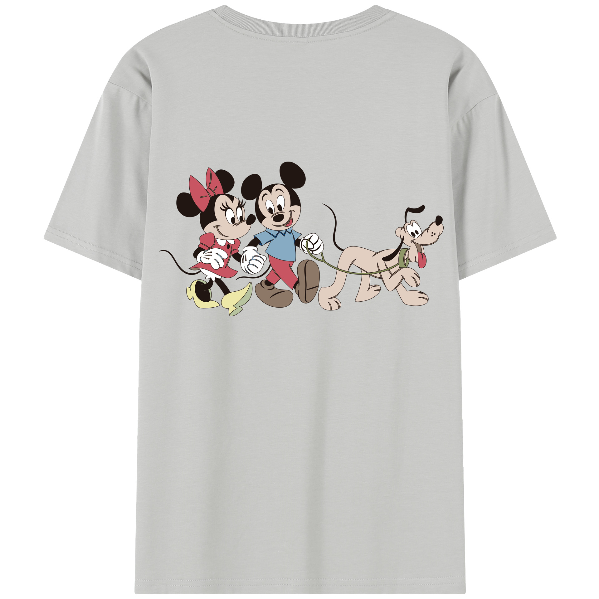 （画像用） ミッキーマウス Mickey Mouse レディース半袖Tシャツ(バックプリント)