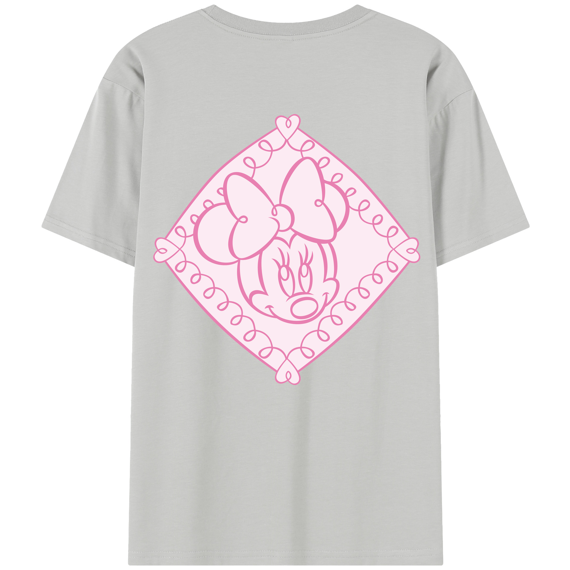 （画像用） ミッキーマウス Mickey Mouse レディース半袖Tシャツ(バックプリント)