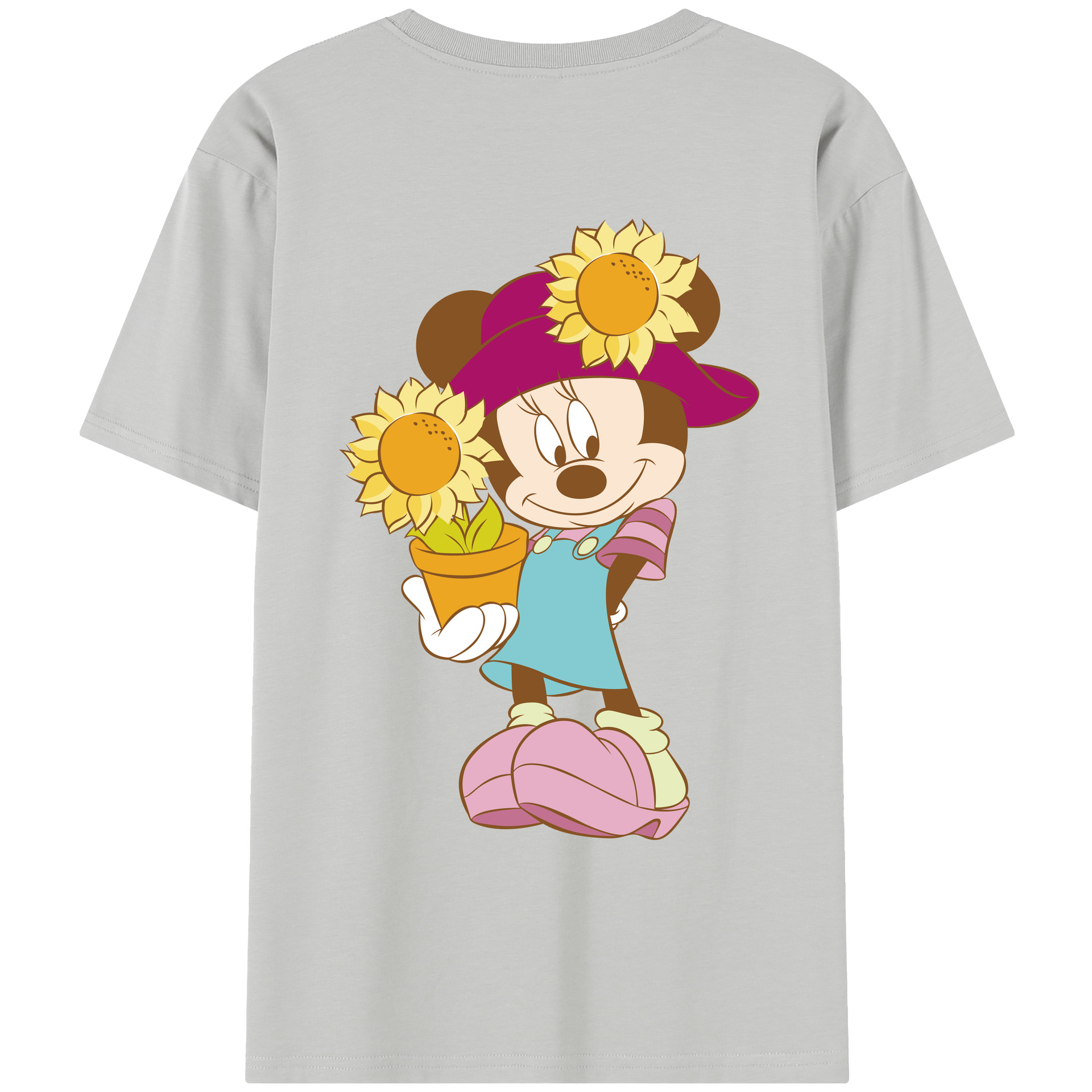 （画像用） ミッキーマウス Mickey Mouse レディース半袖Tシャツ(バックプリント)